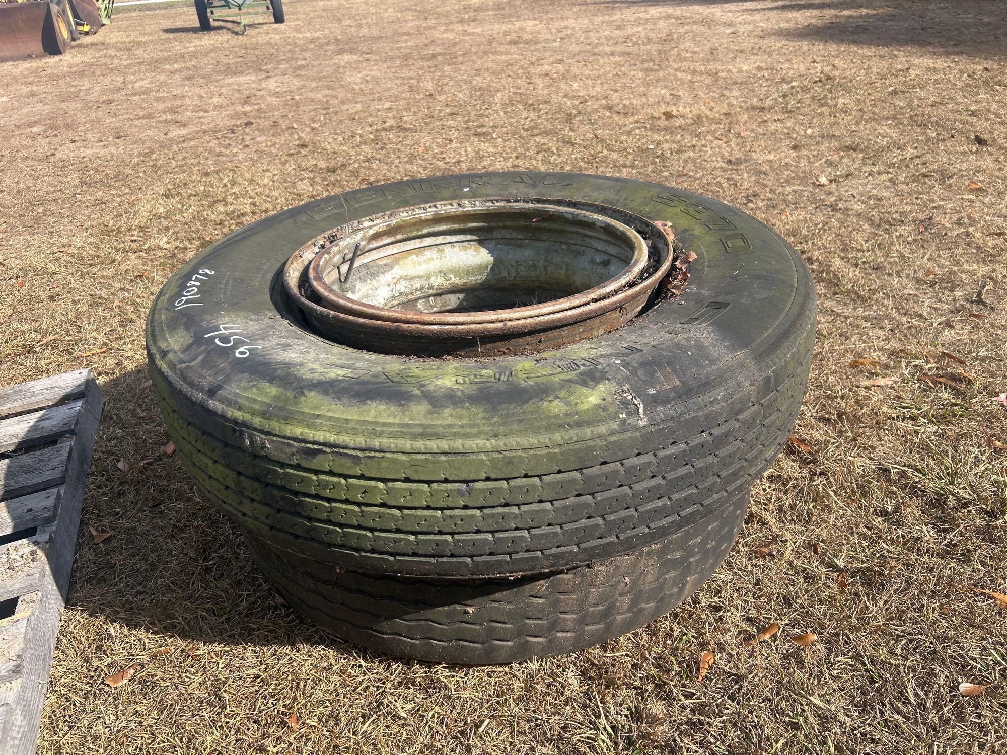 LOT OF TRUCK TIRES