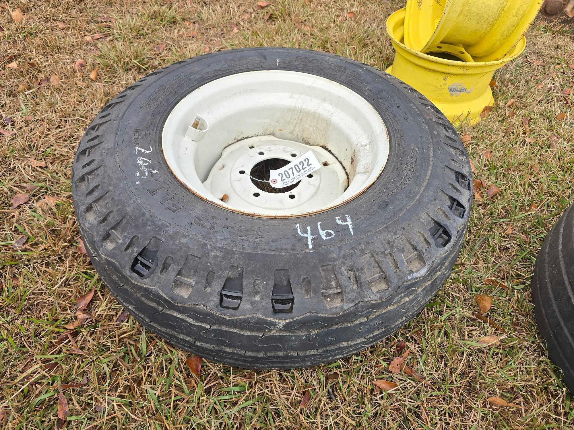 (1) 12-16.5LT TIRE W/ 6 LUG RIM