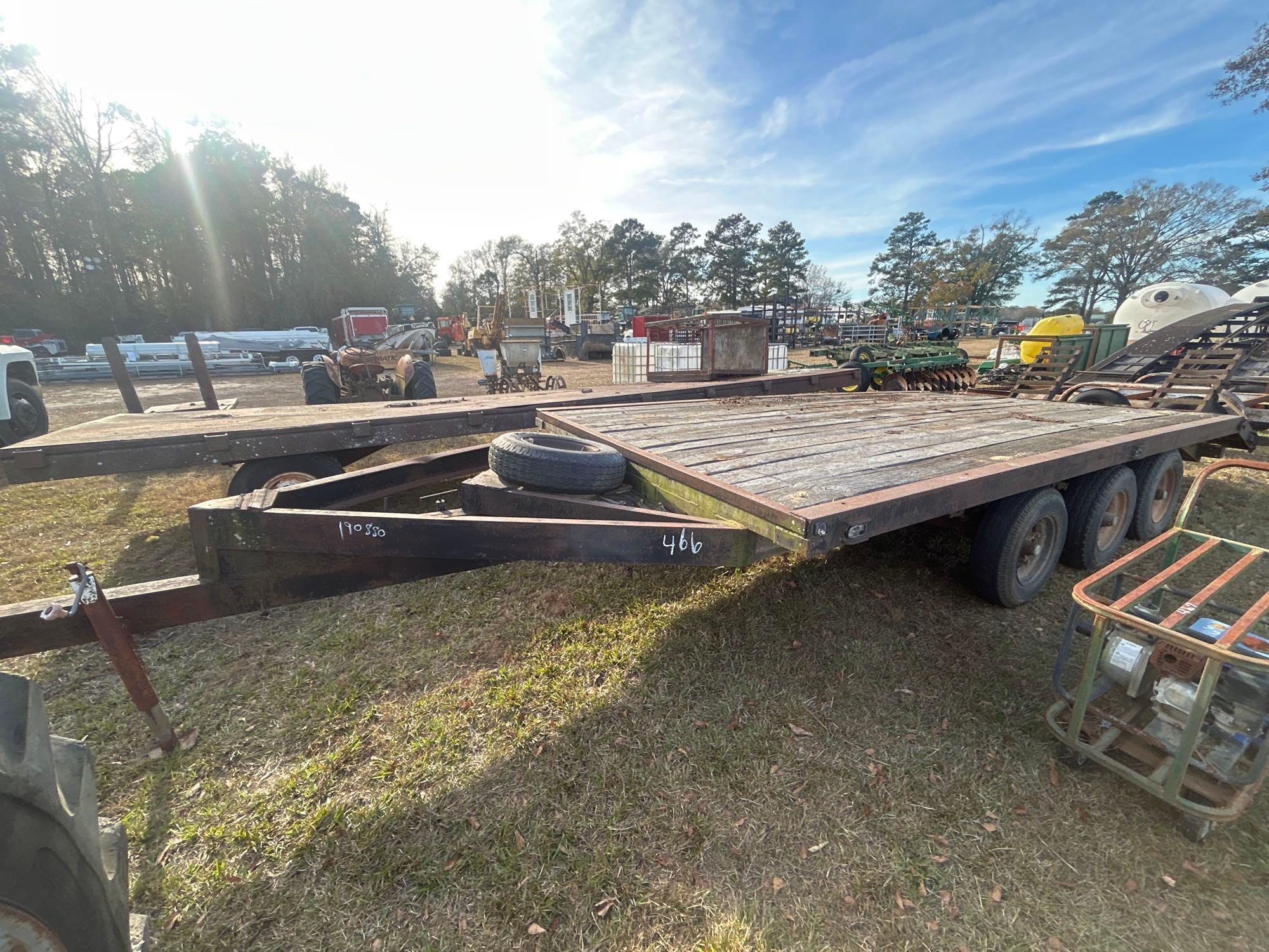 SHOPBUILT TRI-AXLE TRAILER