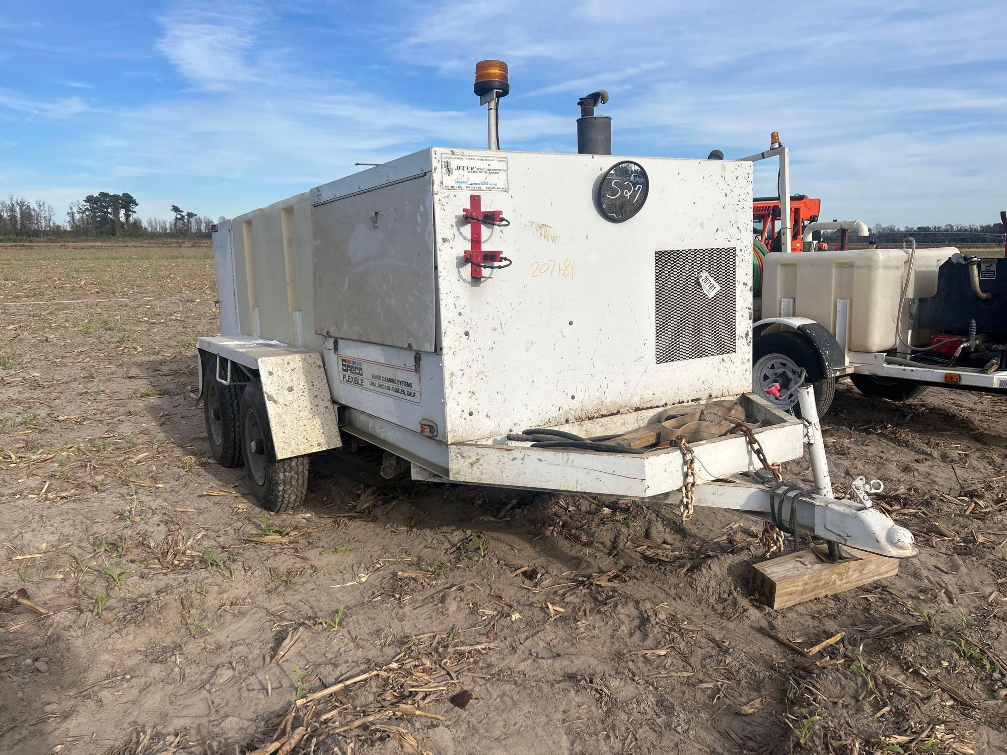 SRECO SEWER CLEANING SYSTEM JET VAC