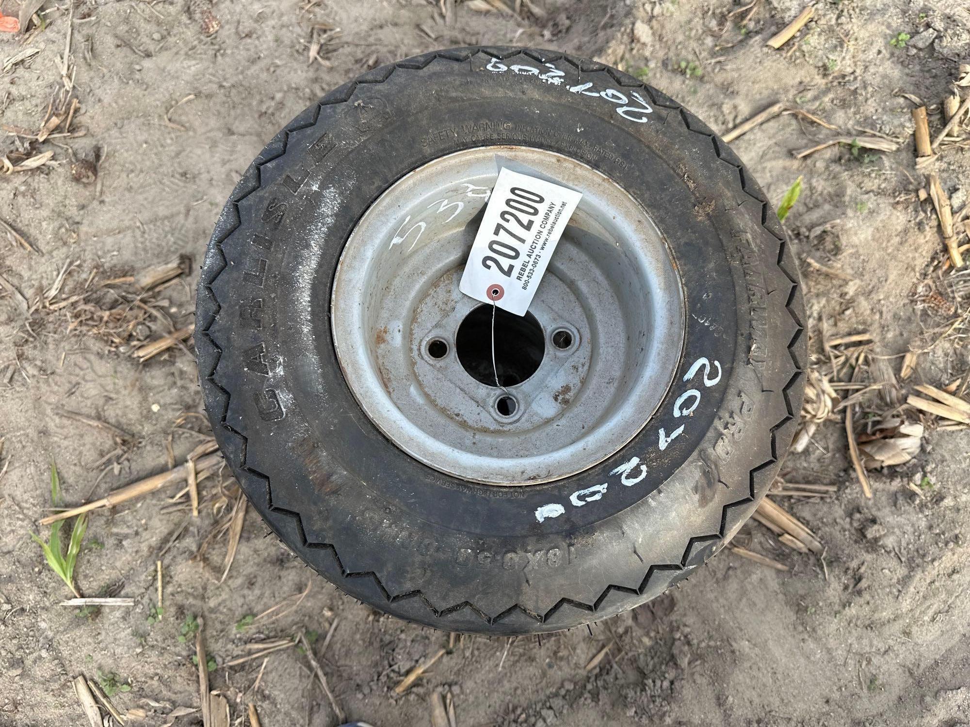 (2) GOLF CART TIRES W/ 4 LUG WHEELS