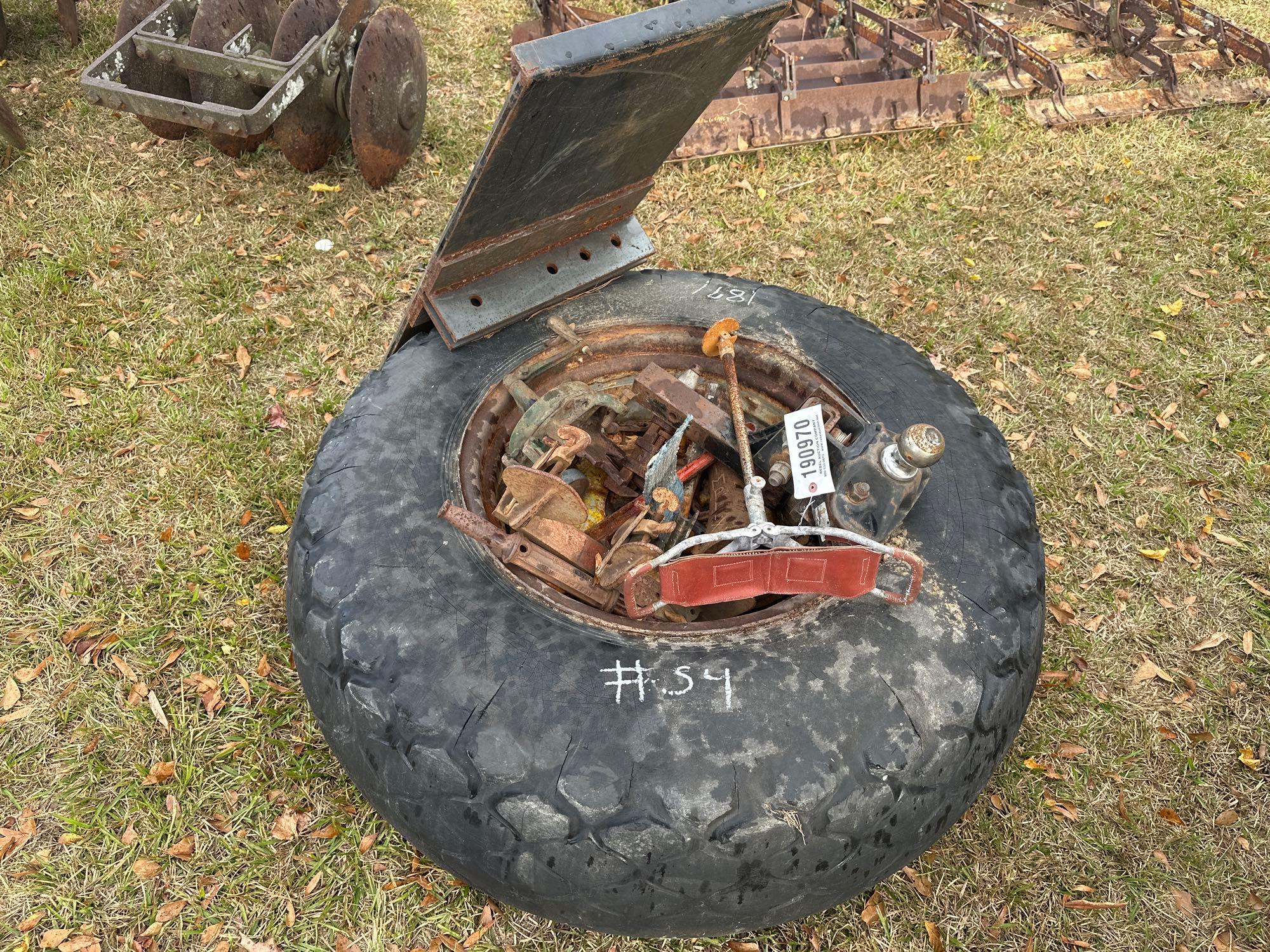 TIRE & RIM, SKID STEER PLATE, MISC HITCHES & PARTS