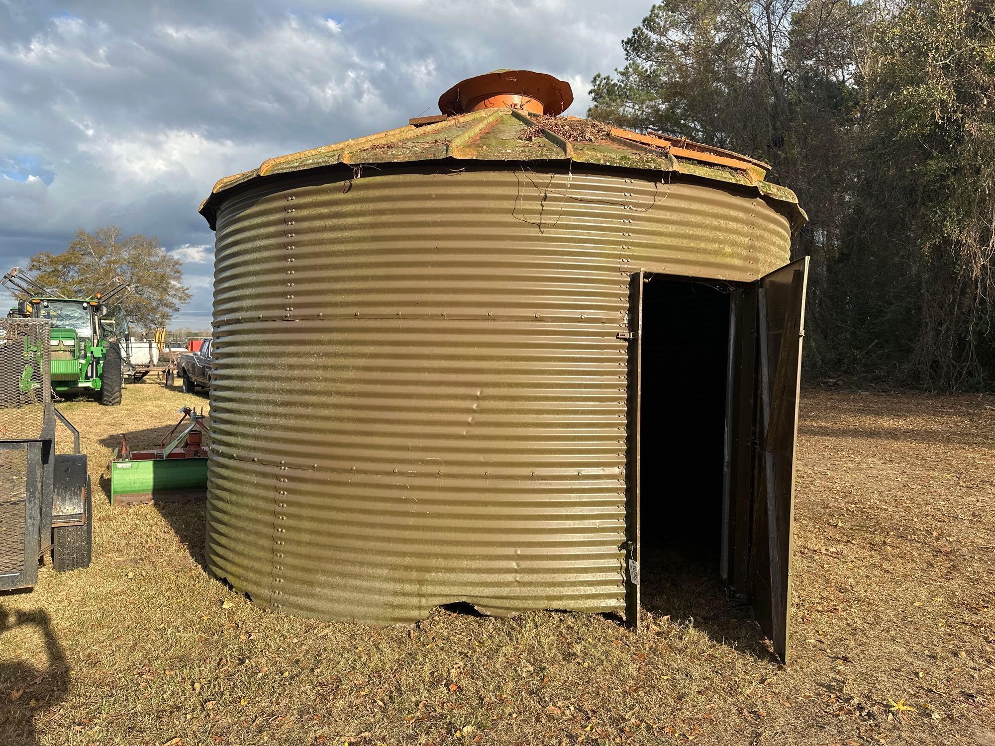 GRAIN BIN - APPROX. 14' ACROSS