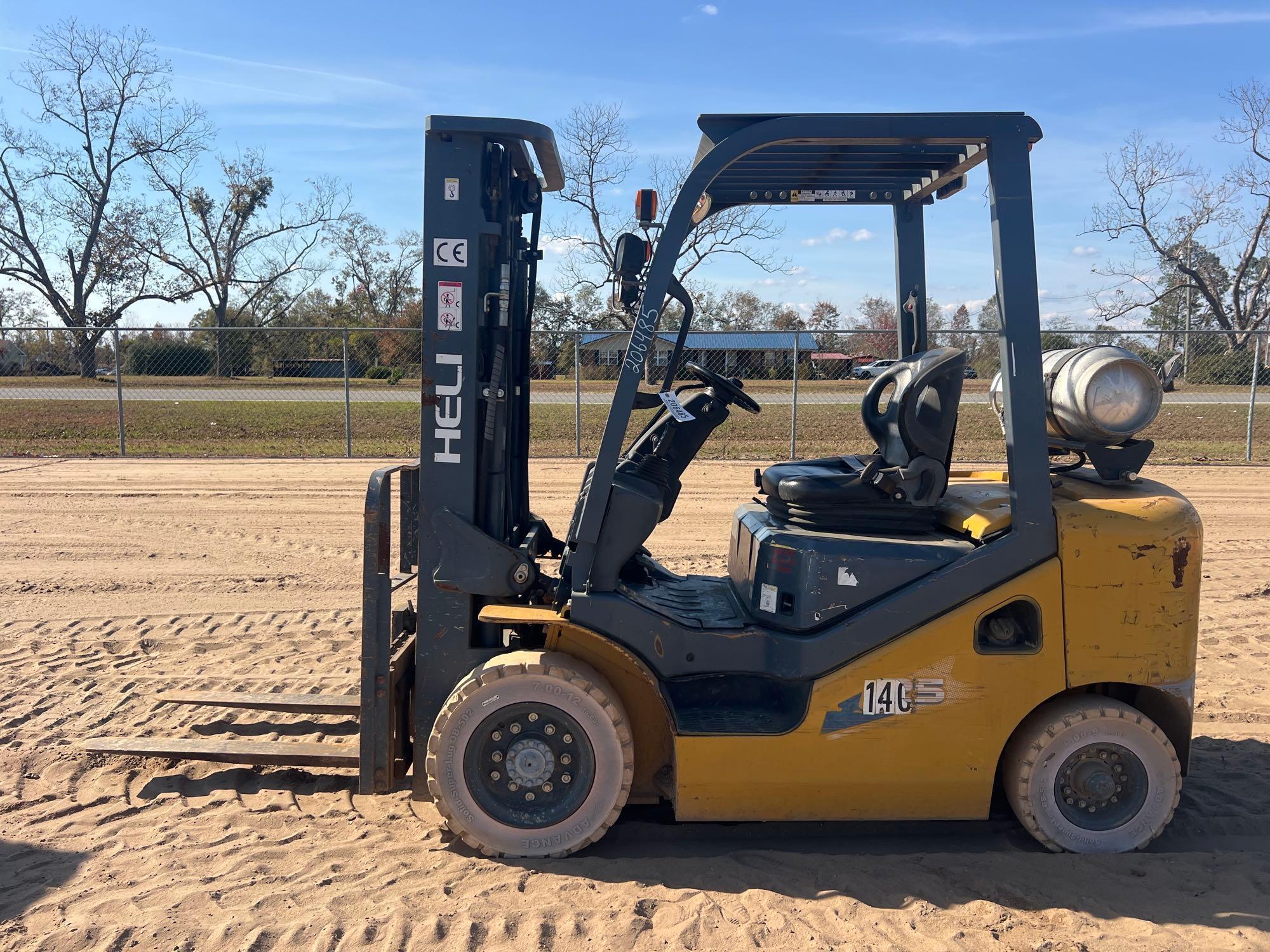 HELI 25 STRAIGHT MAST FORKLIFT