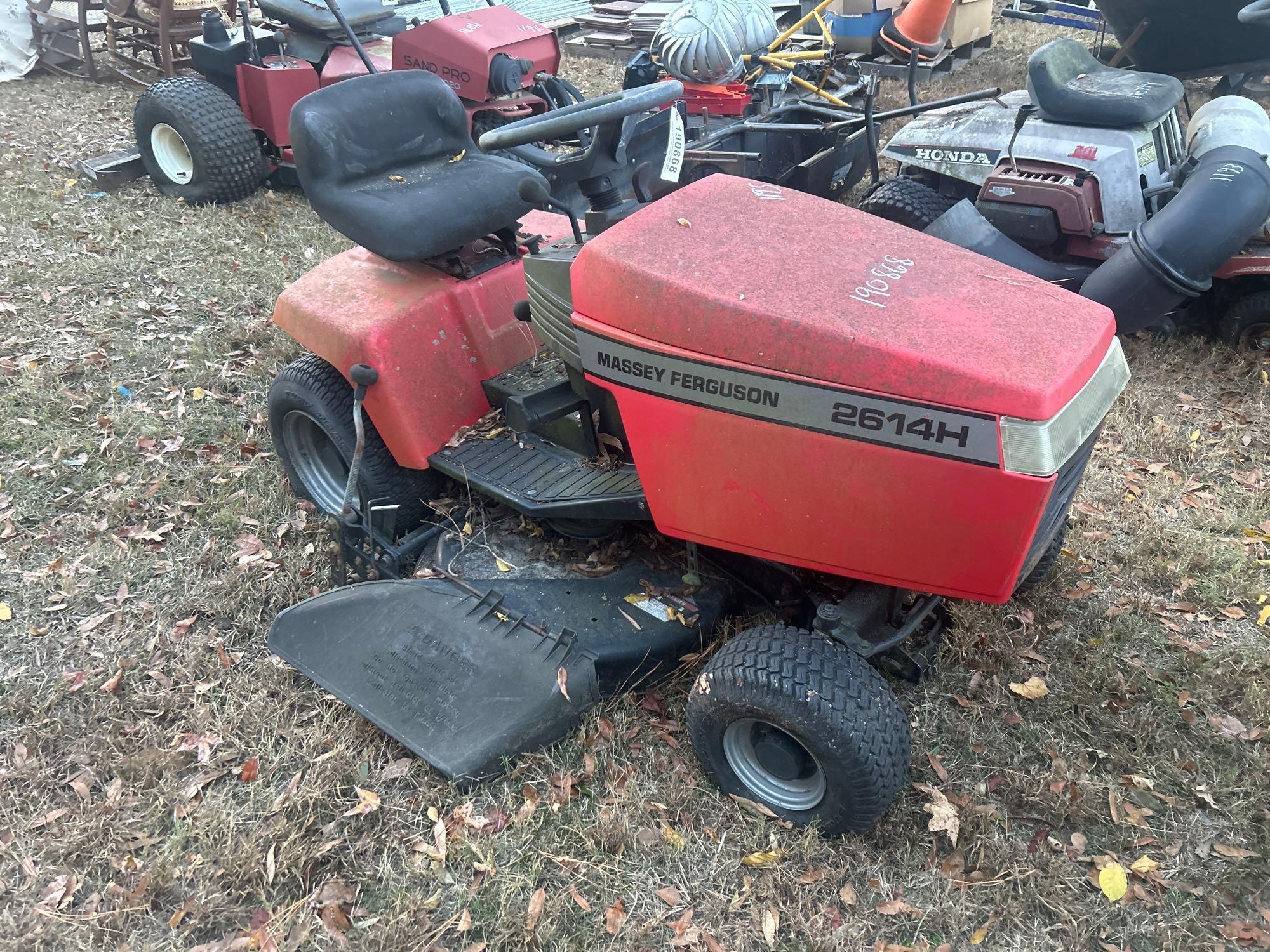 (INOP) MASSEY FERGUSON 2614H RIDING MOWER