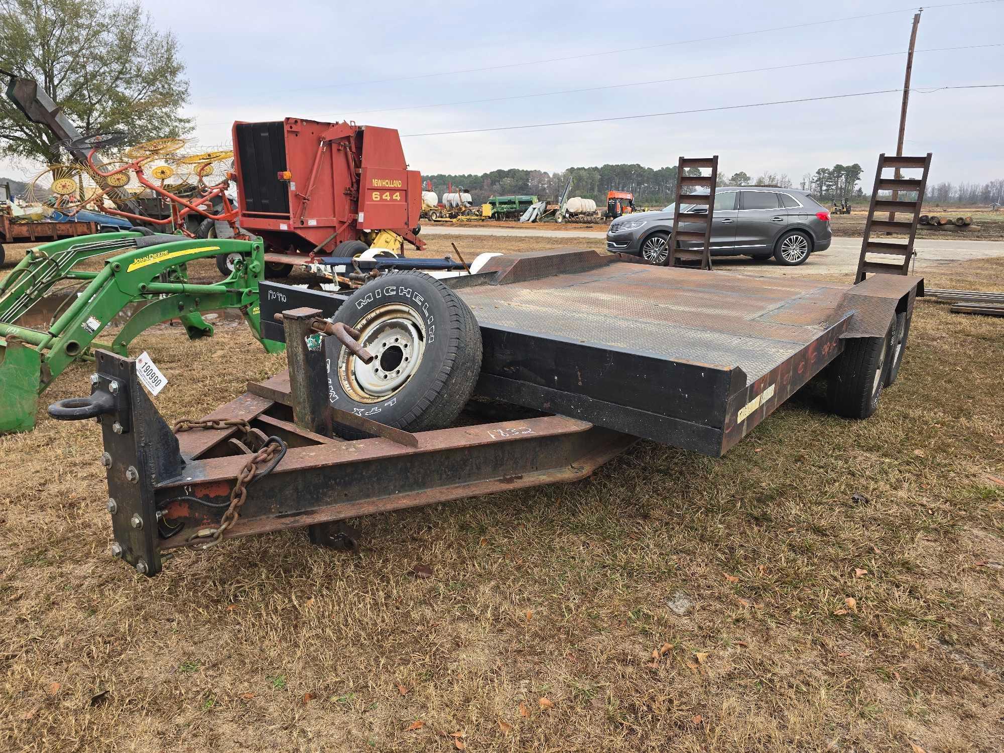 8 1/2' X 14' STEEL DOVETAIL TRAILER