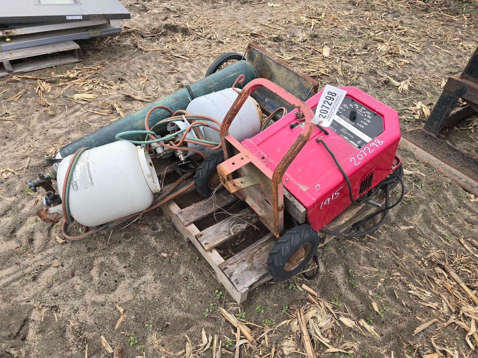 LINCOLN WELDER & TORCH ON PALLET