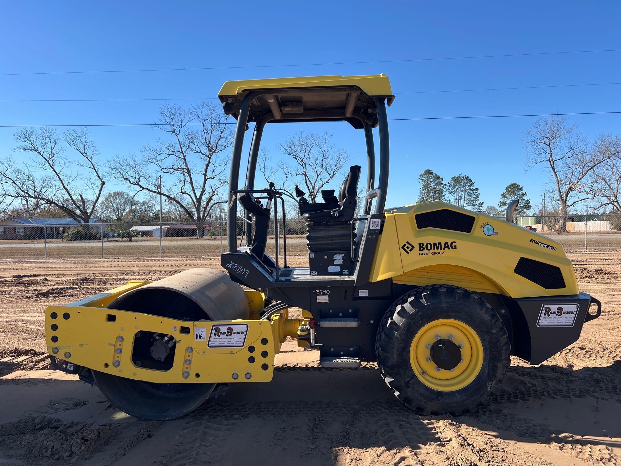 2022 BOMAG BW145D-5 SMOOTH DRUM ROLLER