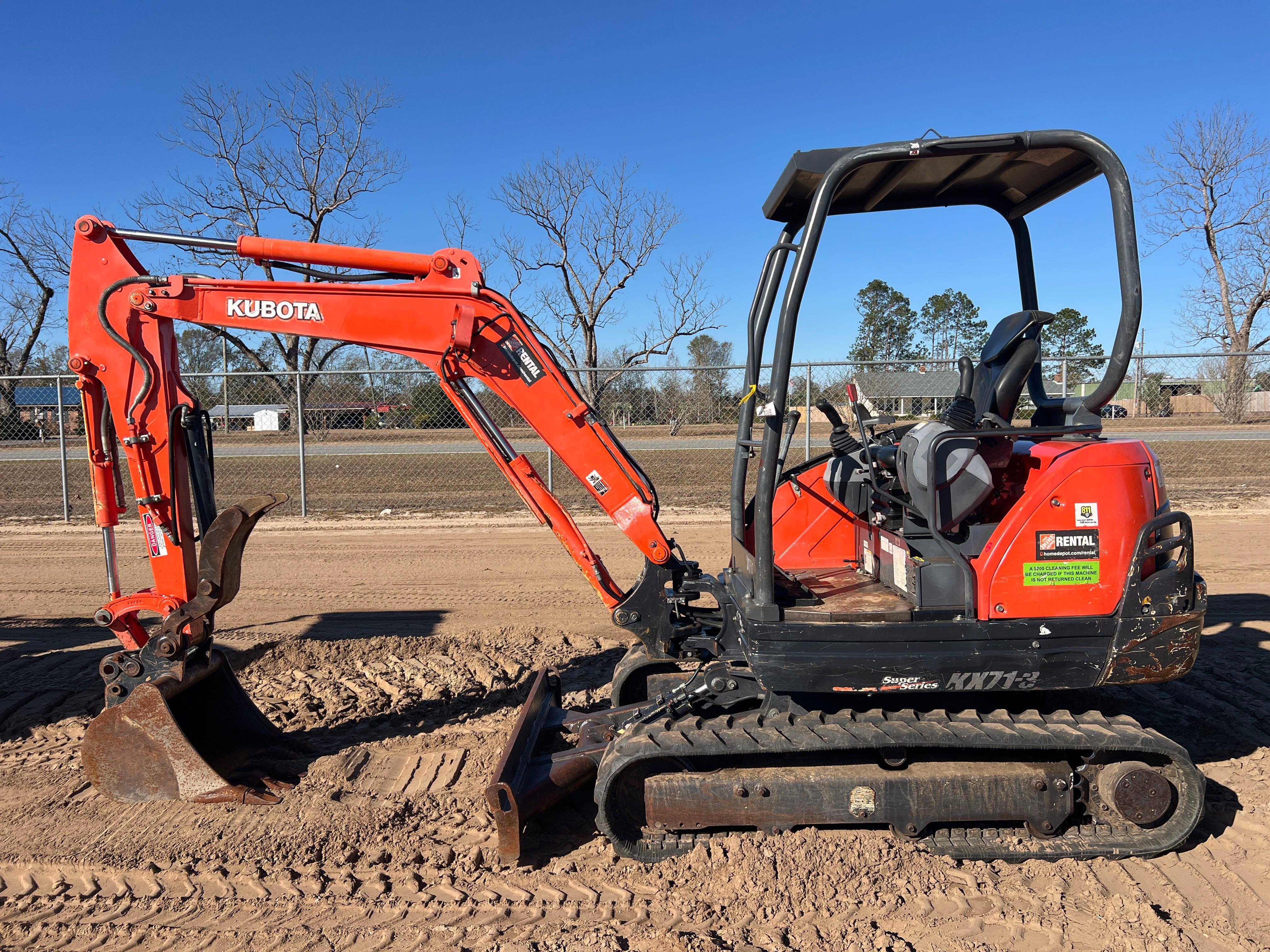 2019 KUBOTA KX71-3 SUPER SERIES EXCAVATOR