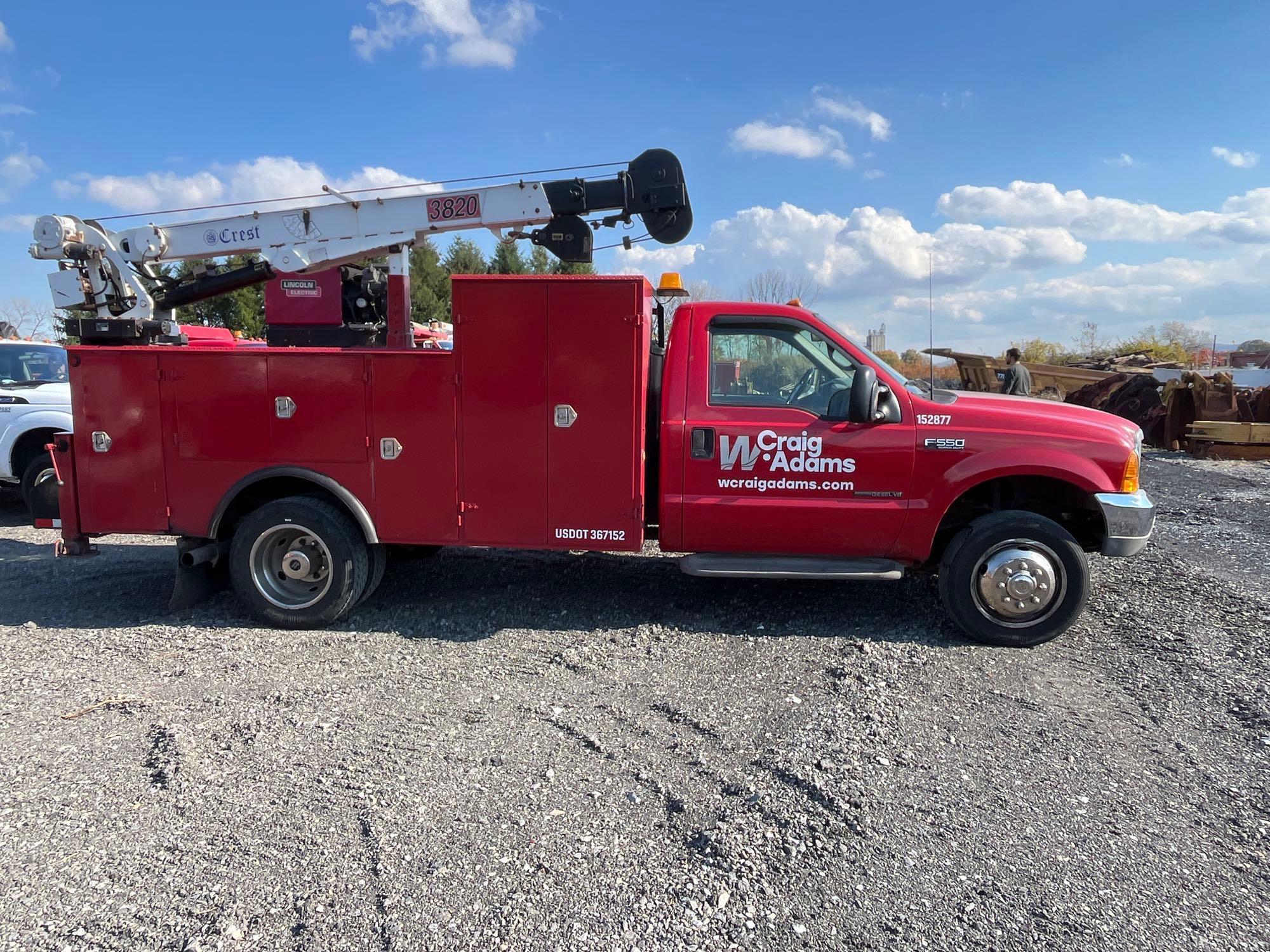 2000 FORD F550 SUPER DUTY SERVICE TRUCK