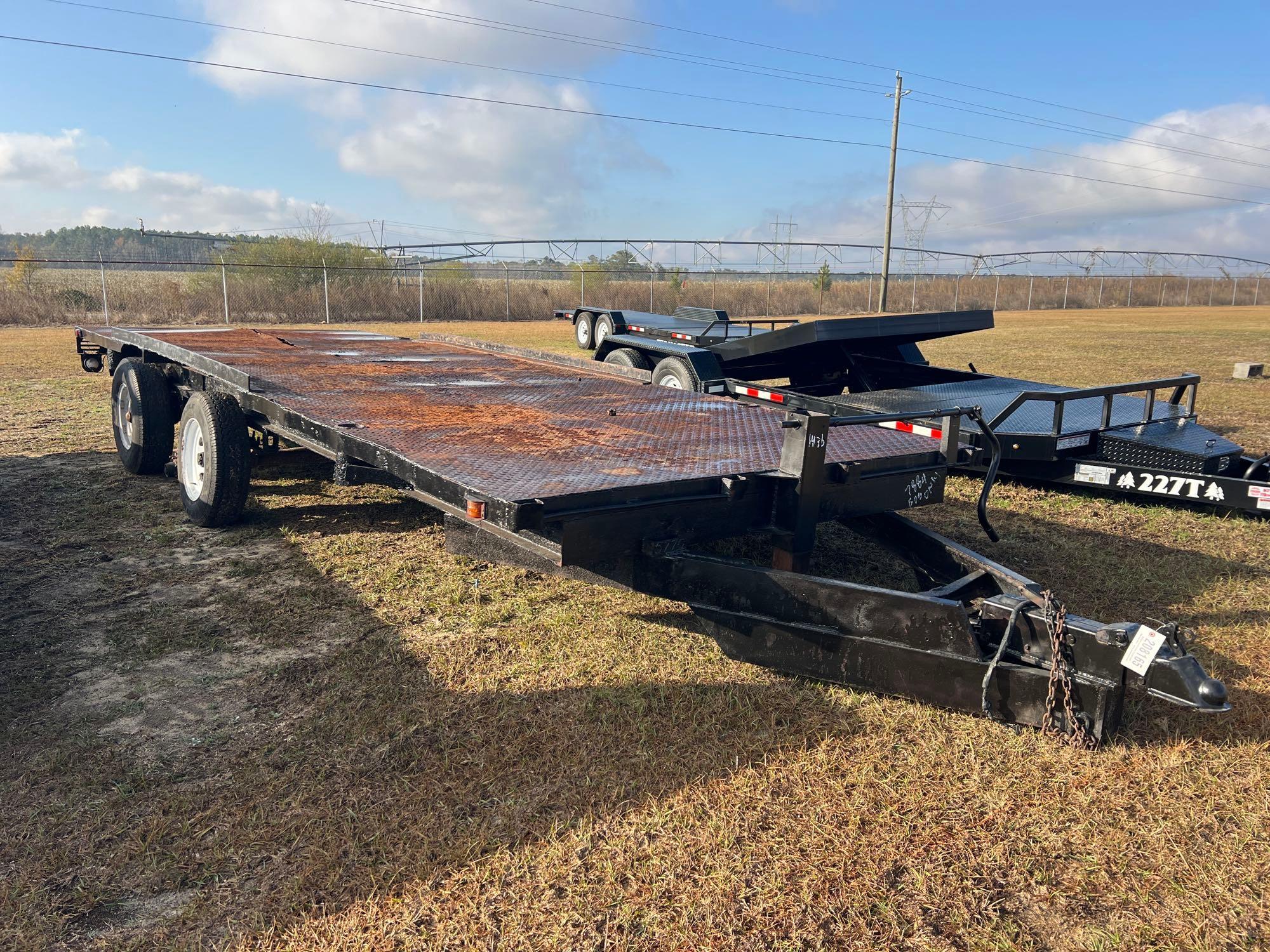 HOMEADE 8' X 22' TRI-AXLE TRAILER