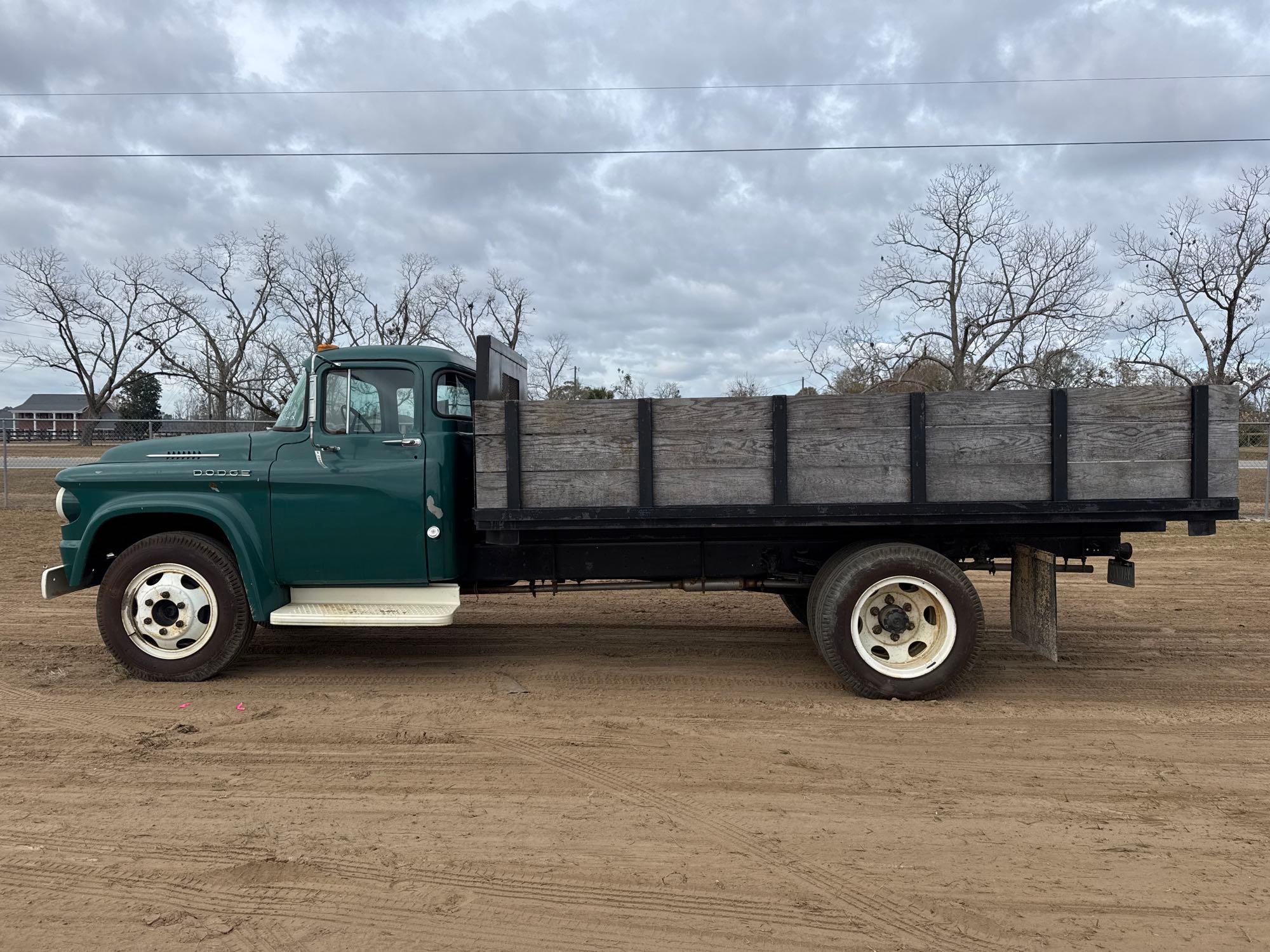 1959 DODGE D510 DUALLY FLATBED TRUCK