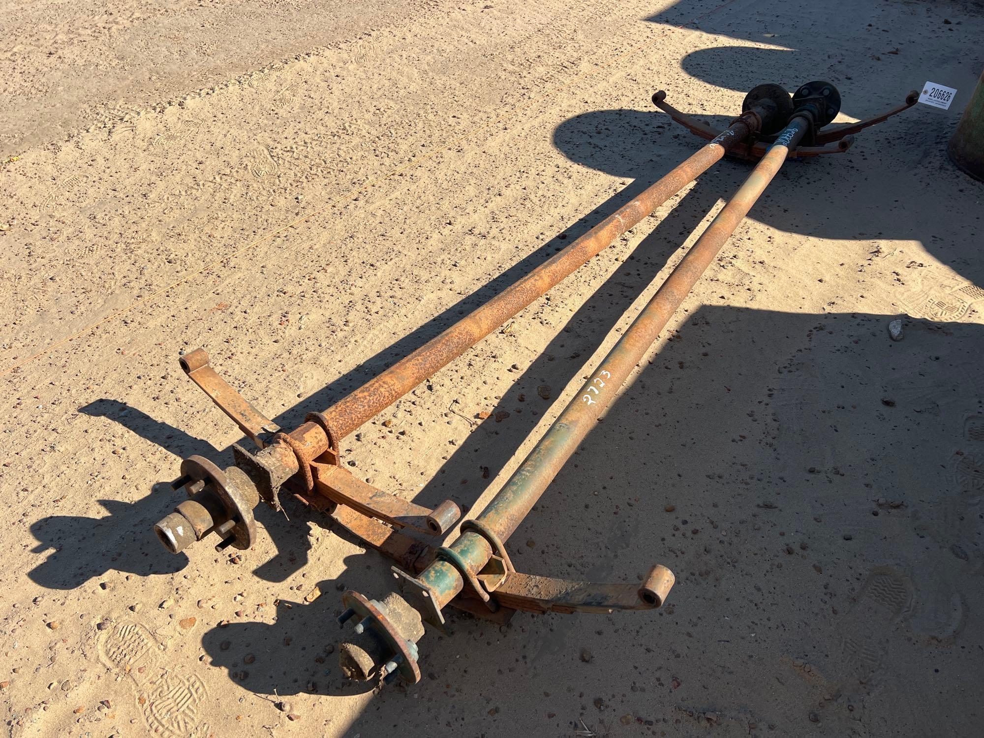 (2) USED 3500 LB TRAILER AXLE W/ BRAKE