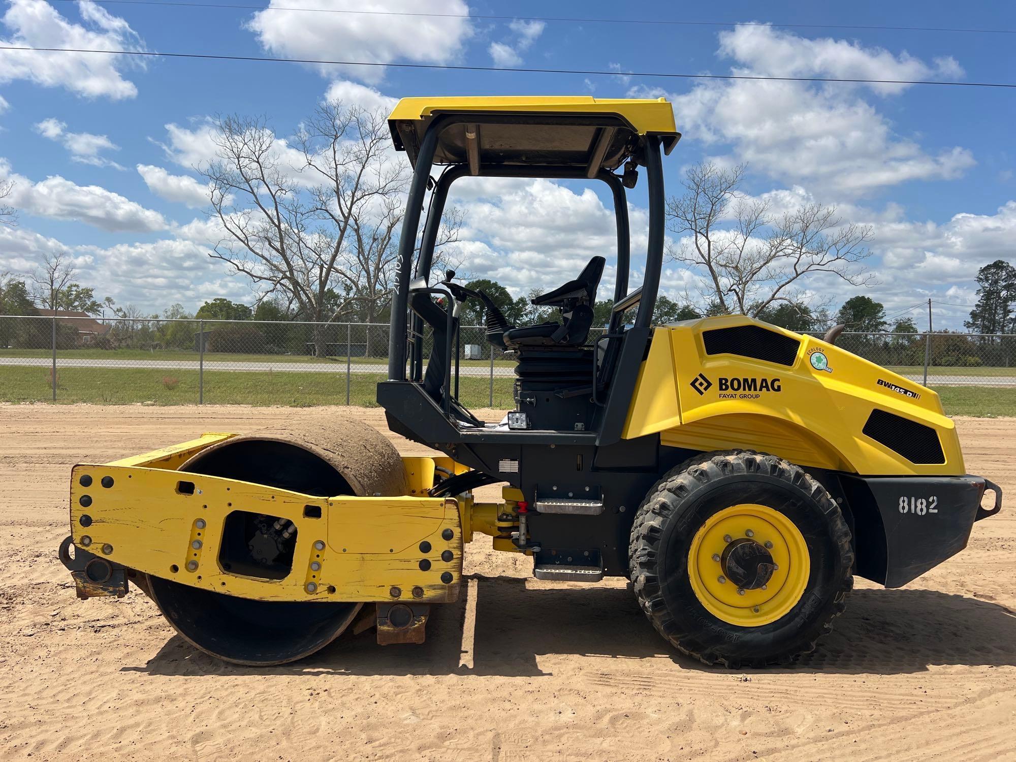 2016 BOMAG BW145D-5 SMOOTH DRUM ROLLER