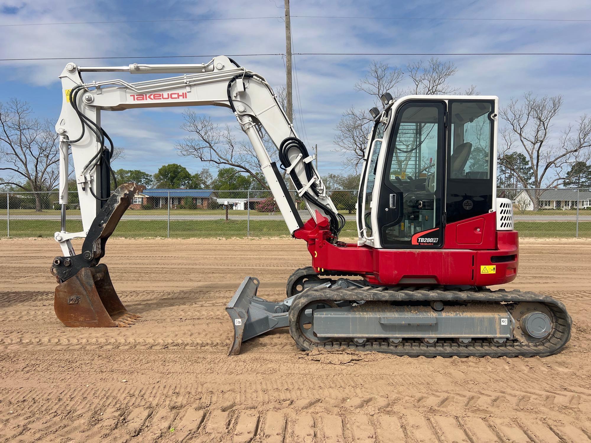 2015 TAKEUCHI TB280FR EXCAVATOR