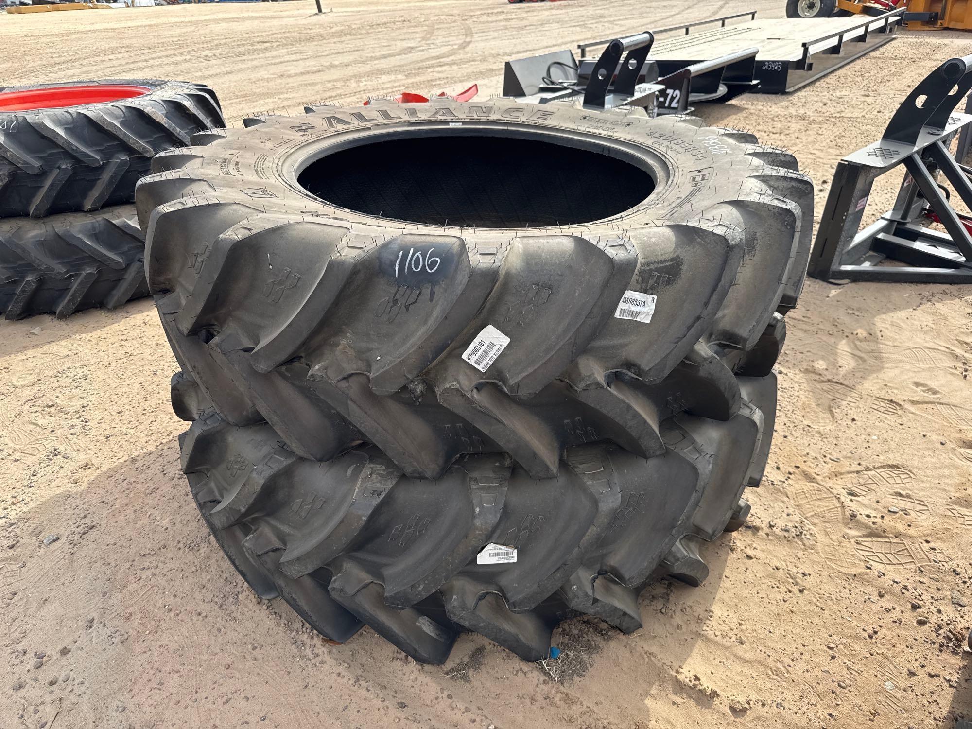 (2) UNUSED 420/85R34 TIRES ONLY
