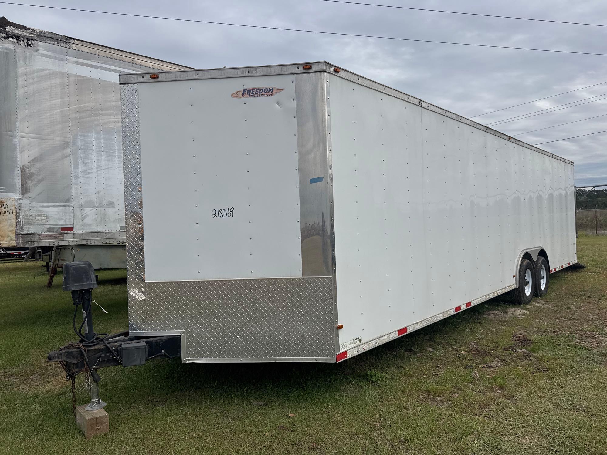 2018 FREEDOM 28'DBL AXLE ENCLOSED CARGO TRAILER