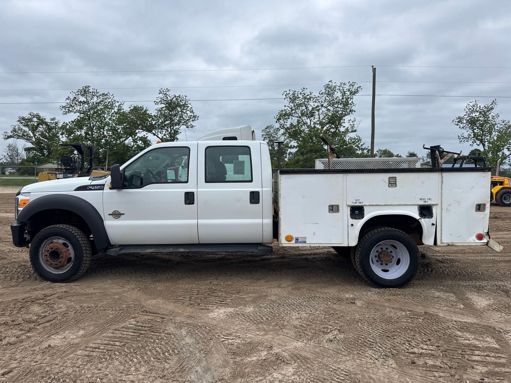 2011 FORD F-450XL CREW CAB SERVICE TRUCK