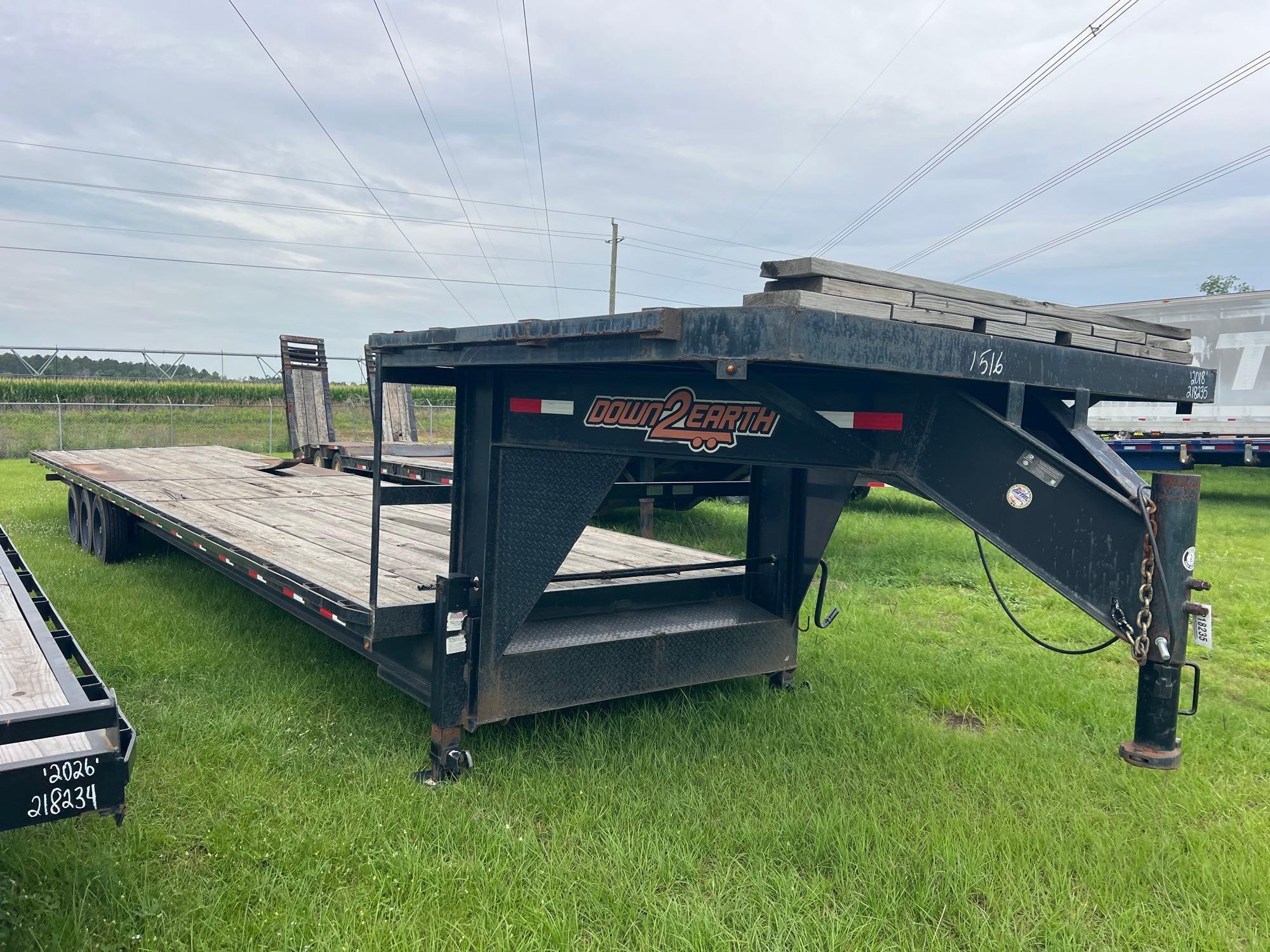 2018 DOWN 2 ARTH 8'X40' GOOSENECK TRAILER