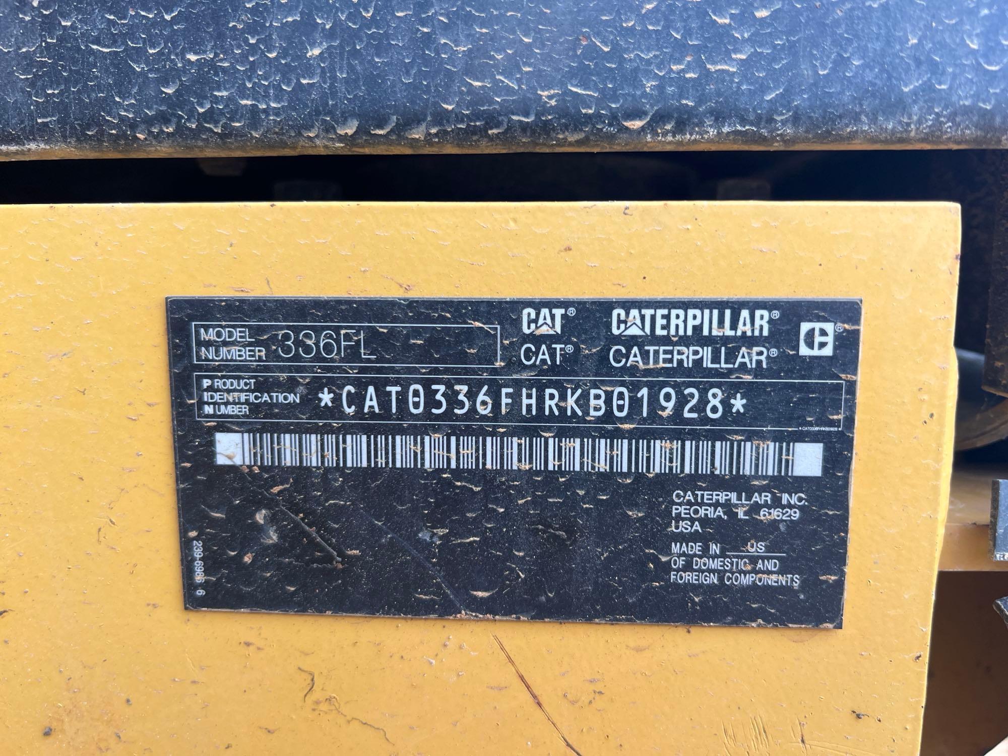 2016 Caterpillar 336F L
