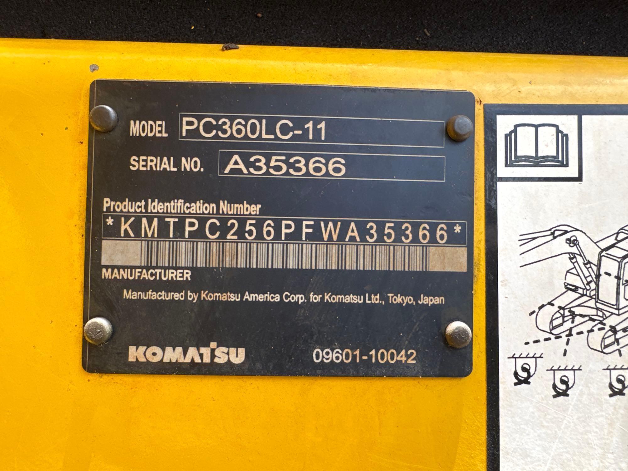 2016 Komatsu PC360LC