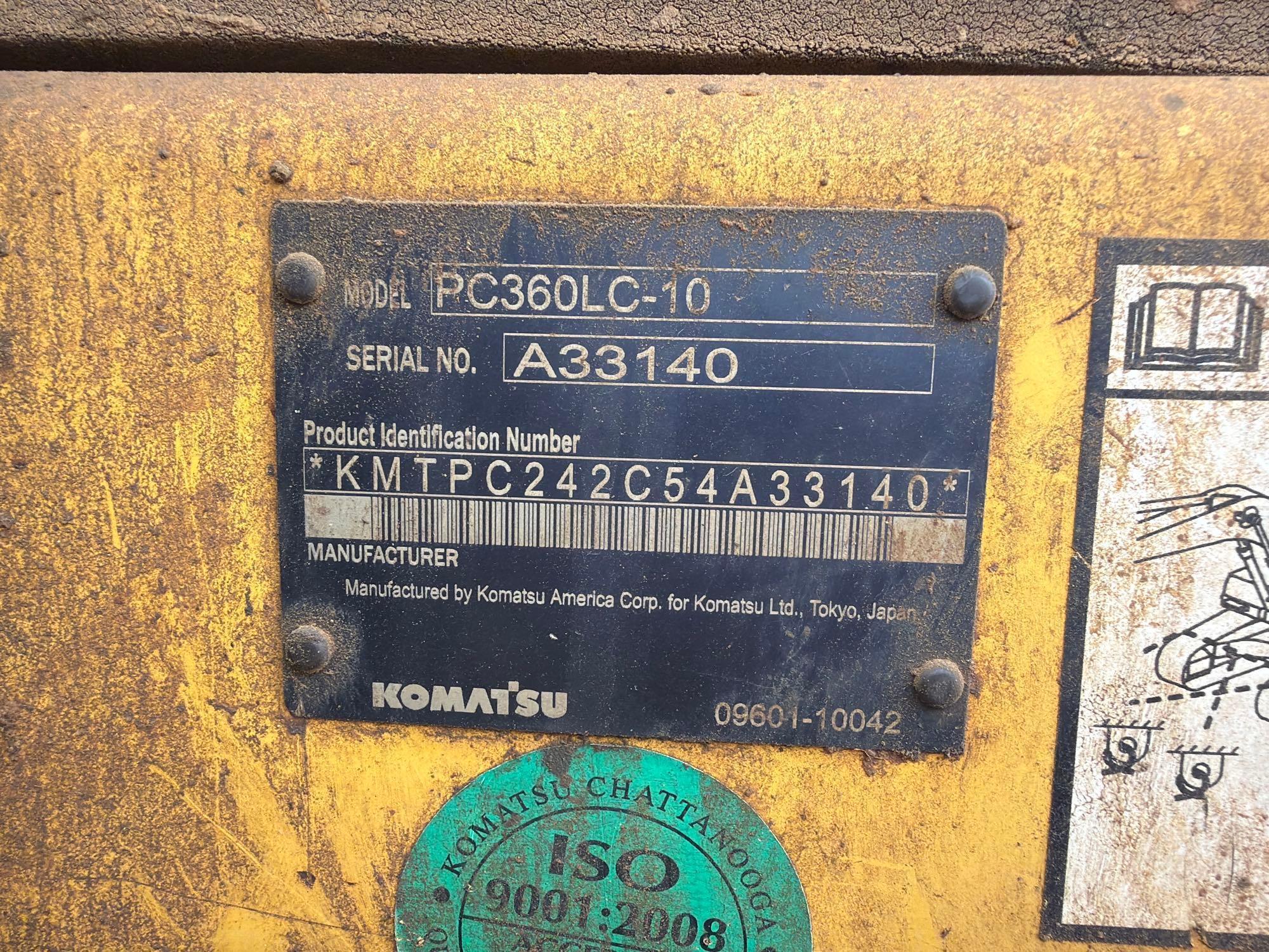2014 Komatsu PC360LC-10