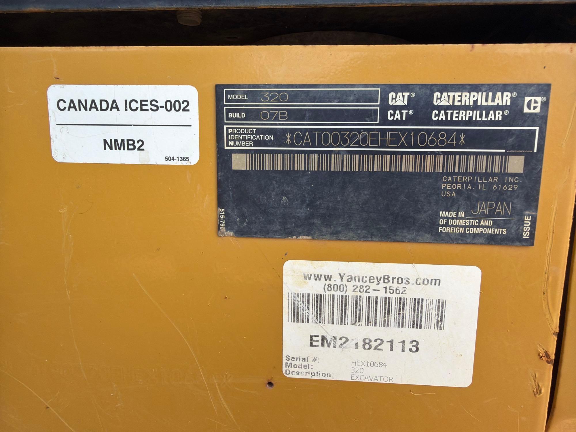 2019 Caterpillar 320