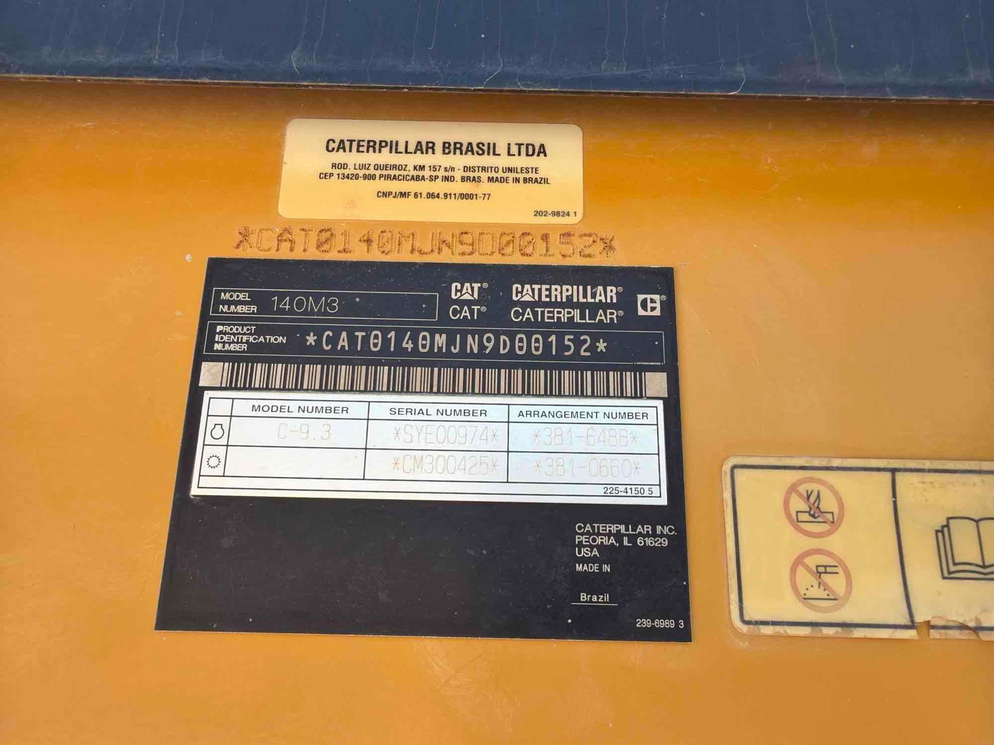 2014 Caterpillar 140M