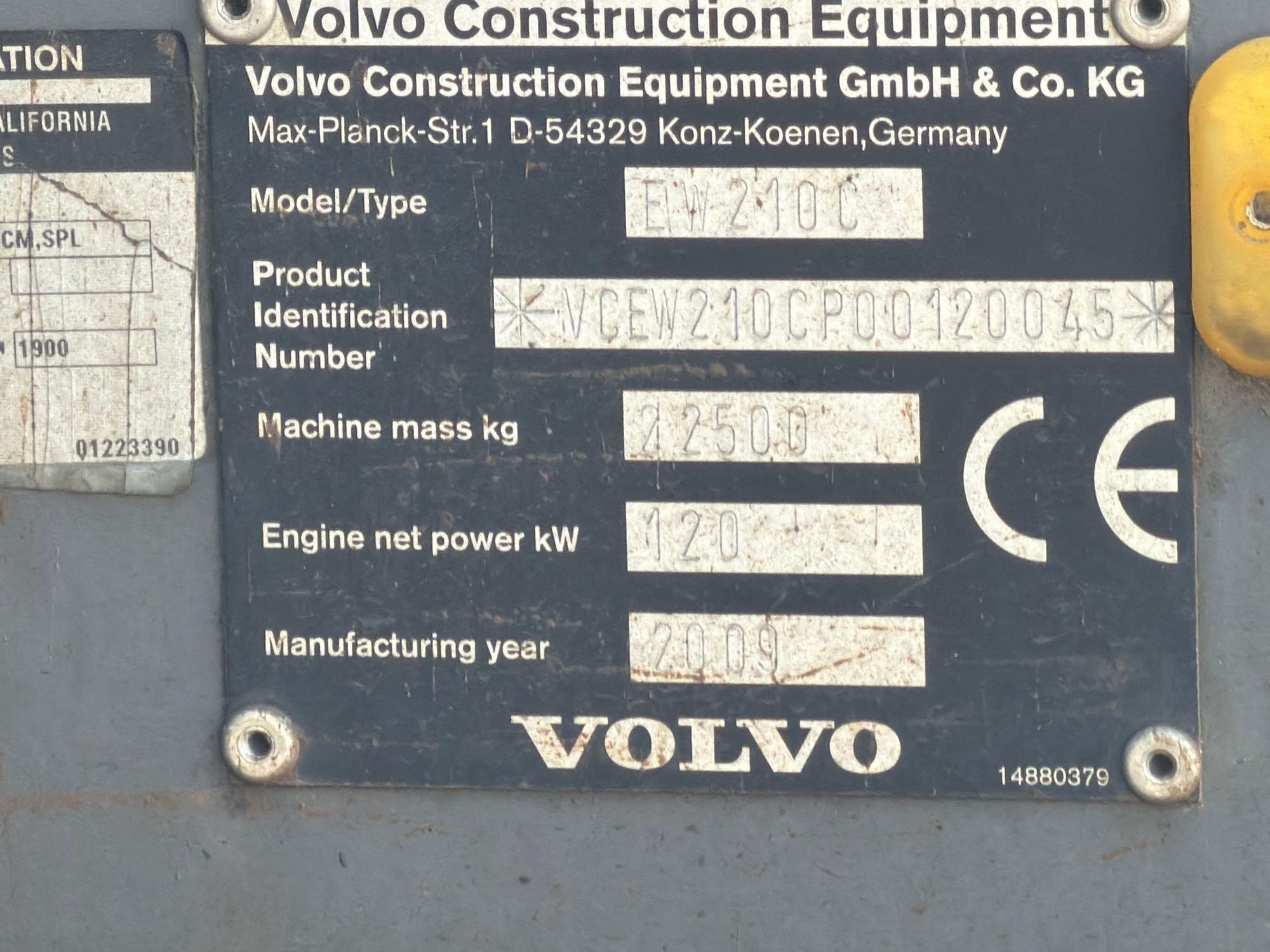 2009 Volvo EW210C