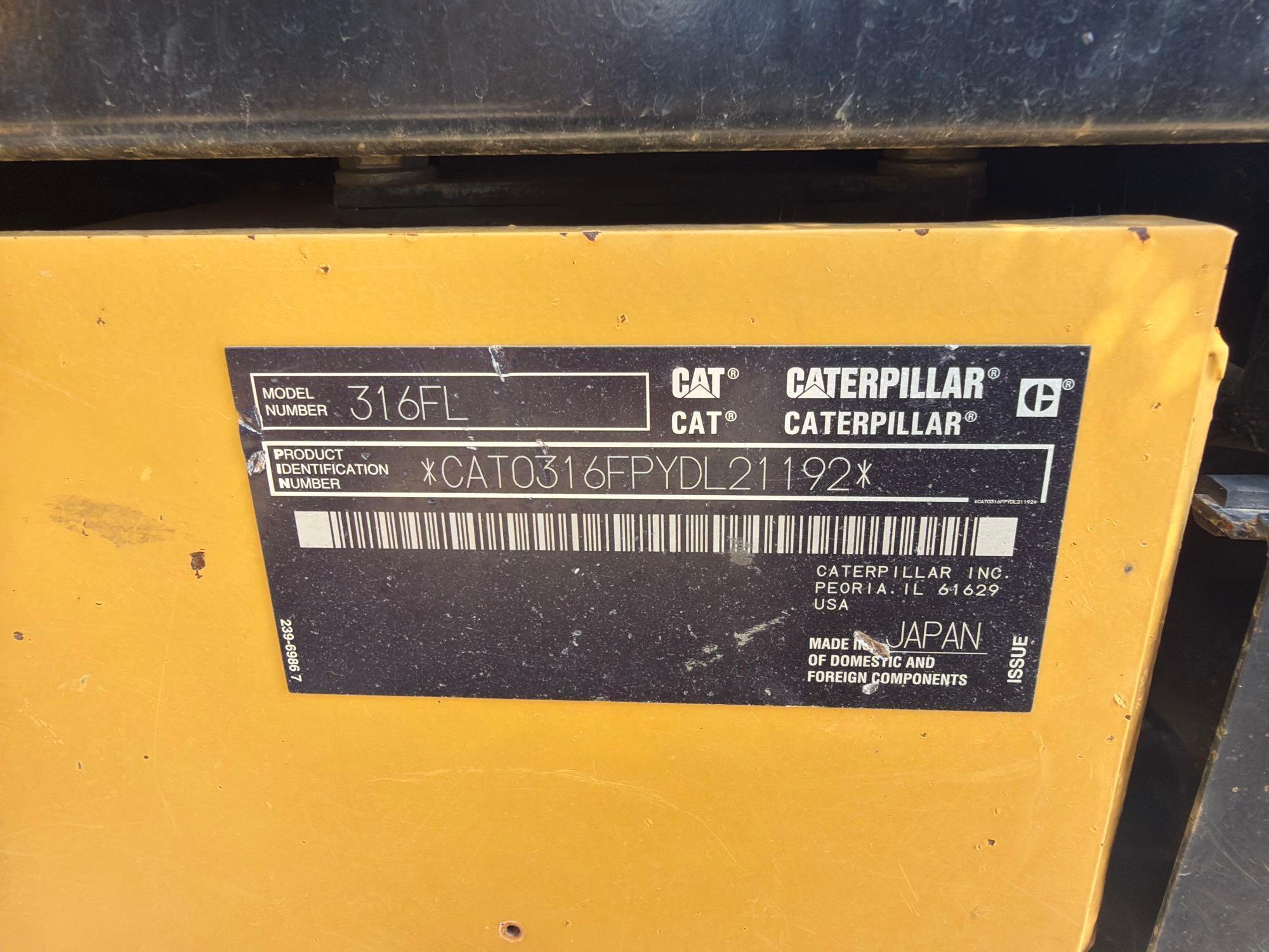 2020 Caterpillar 316