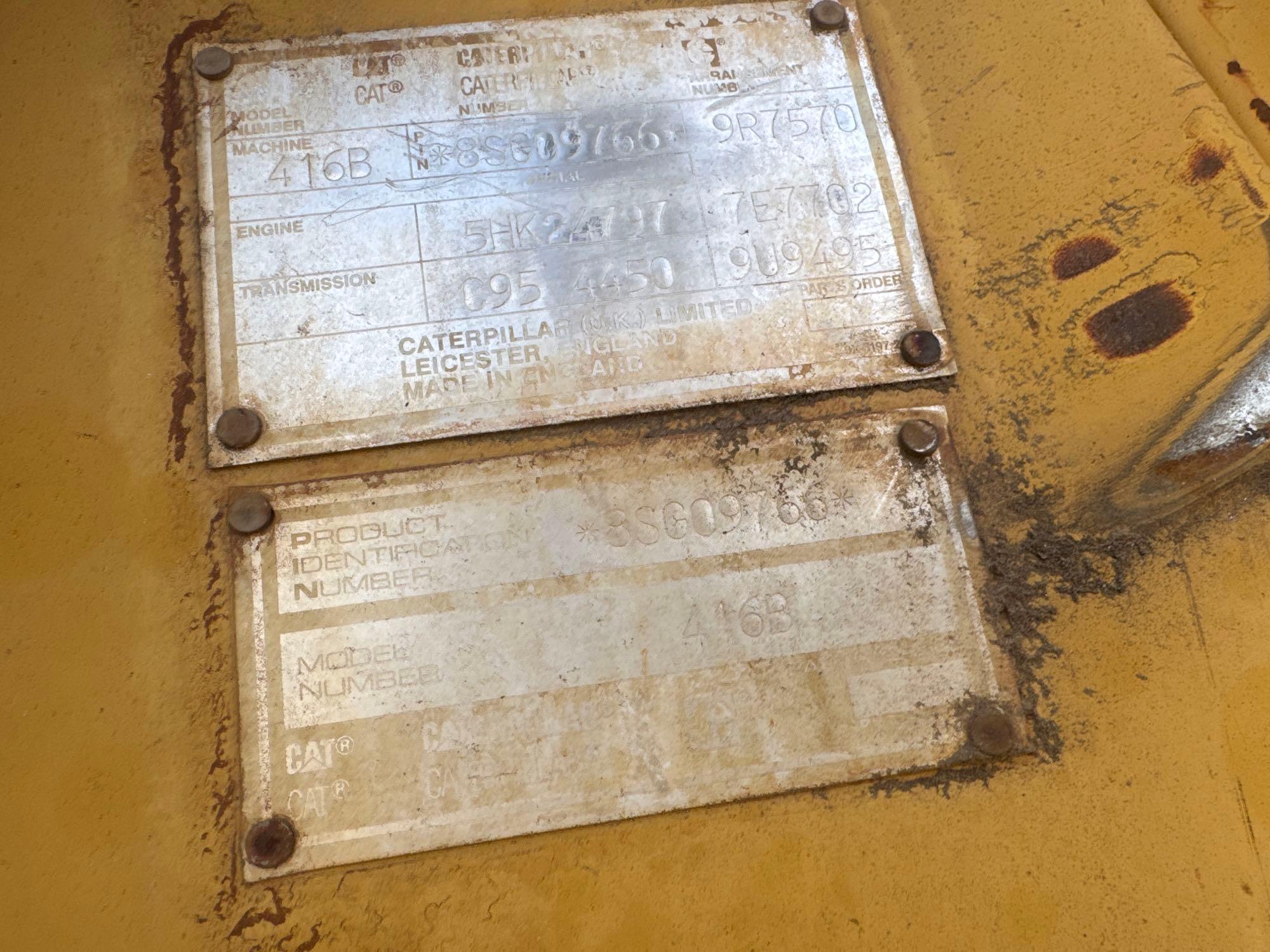 1995 Caterpillar 416B