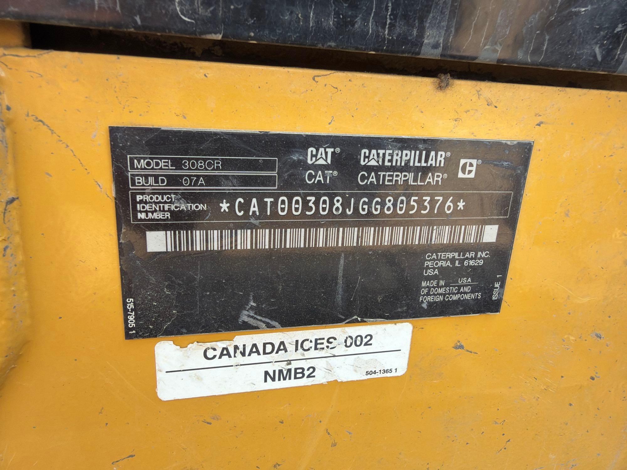 2022 Caterpillar 308