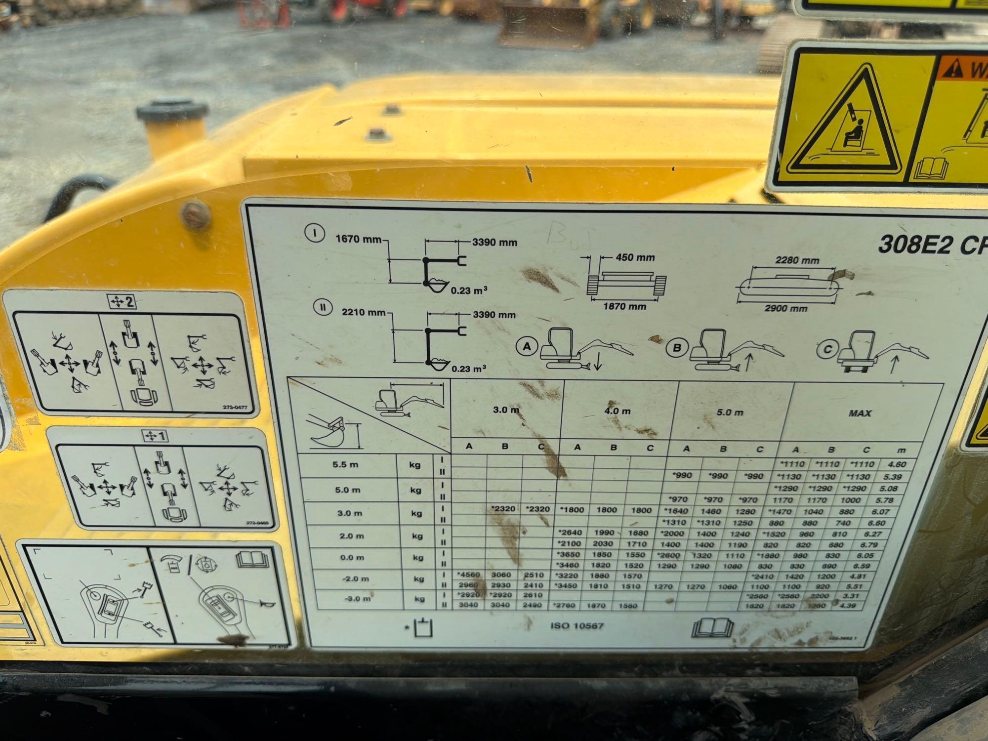 2017 Caterpillar 308E2 CR
