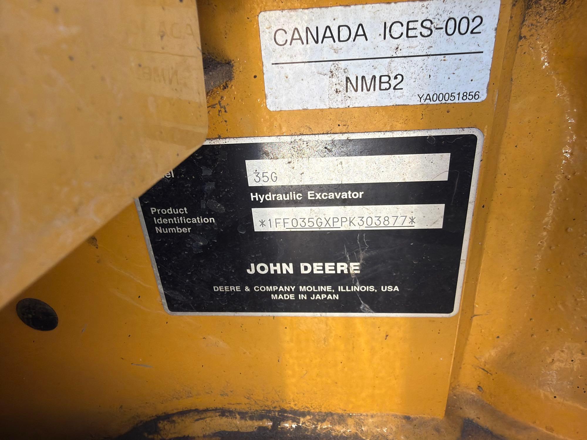 2023 John Deere 35G