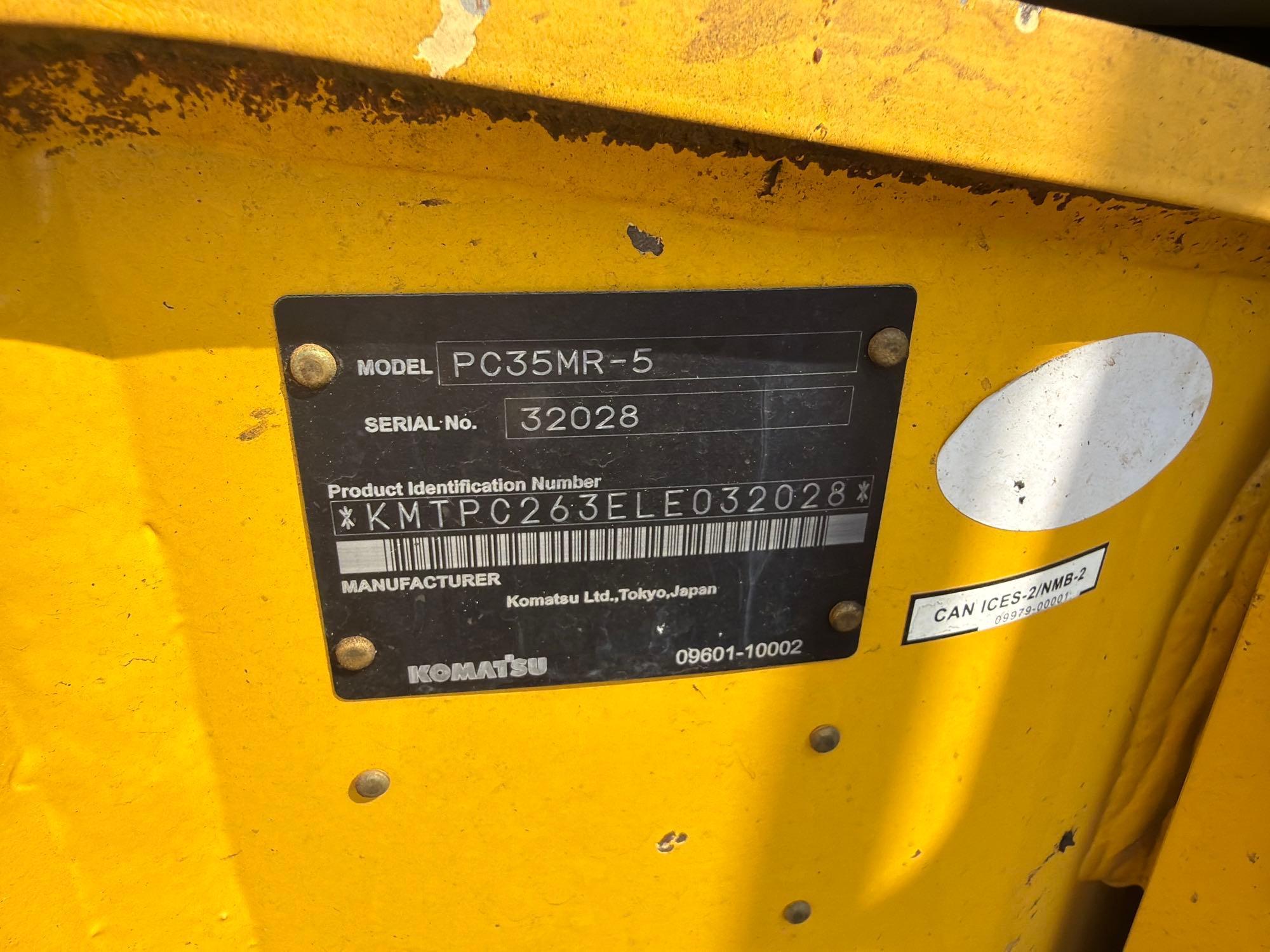2020 Komatsu PC35MR
