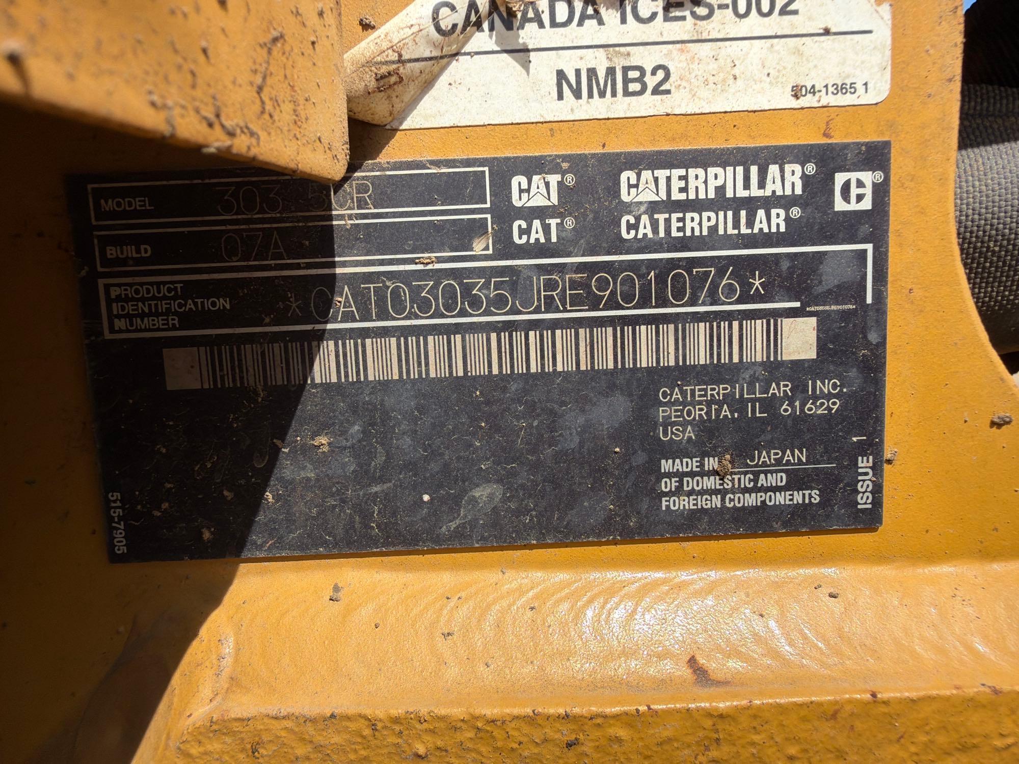 2022 Caterpillar 303.5