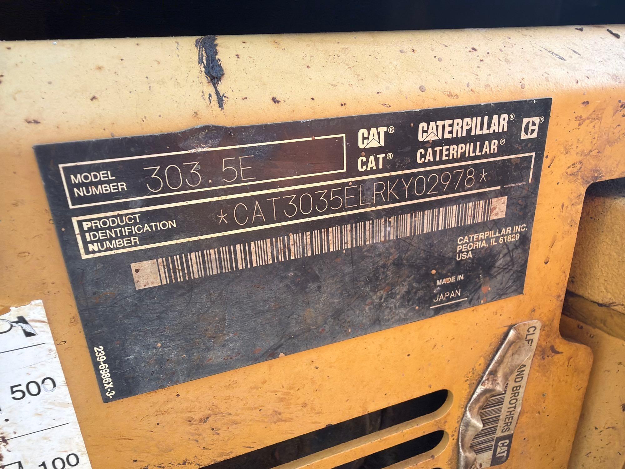 2014 Caterpillar 303.5ECR
