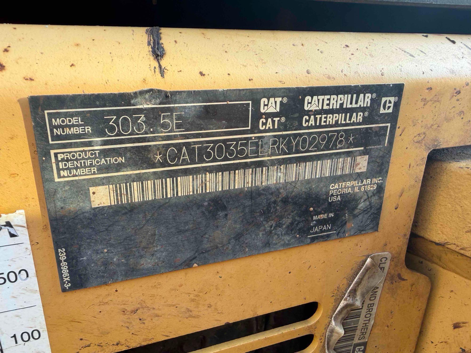 2014 Caterpillar 303.5ECR