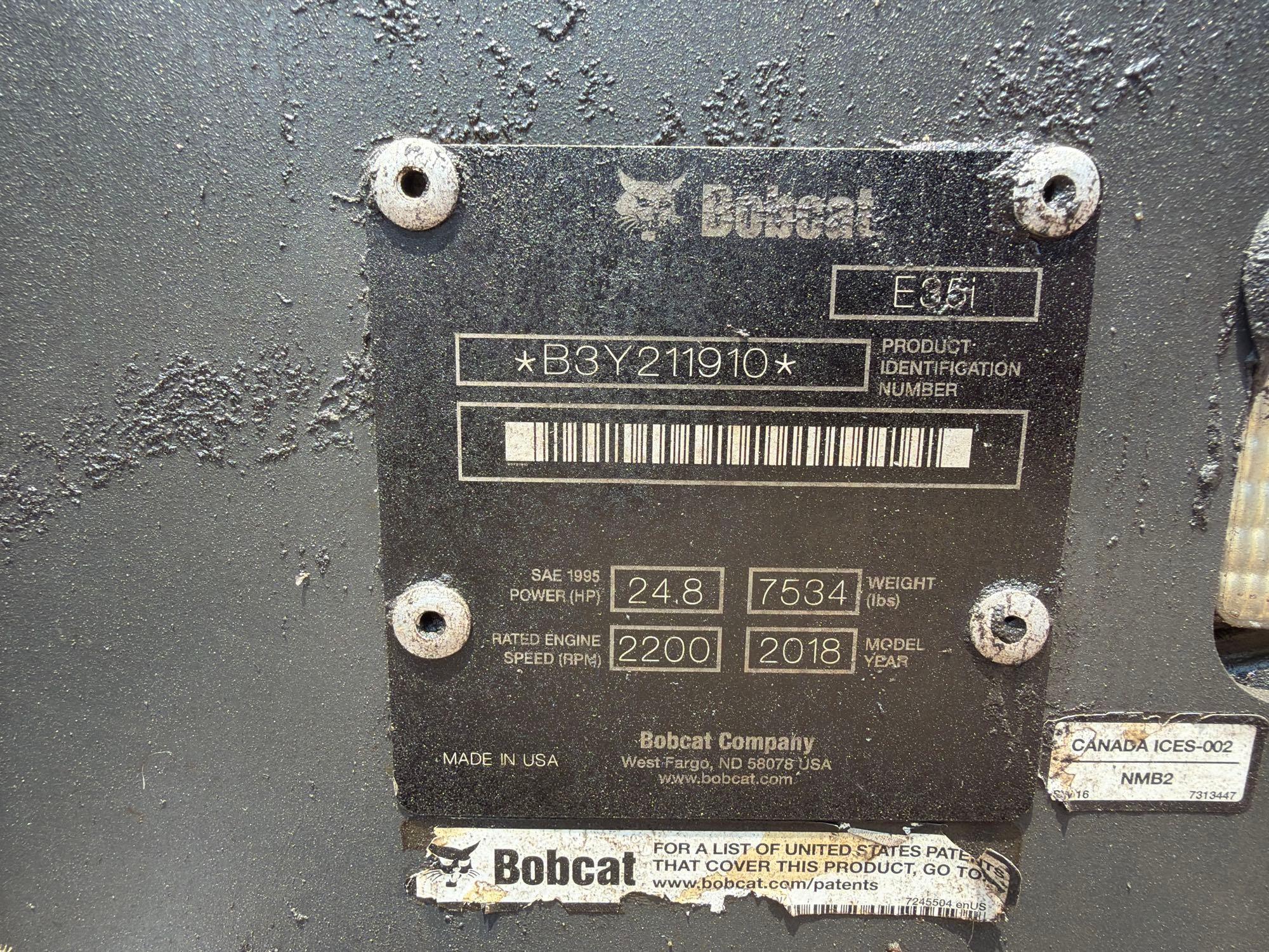 2018 Bobcat E35