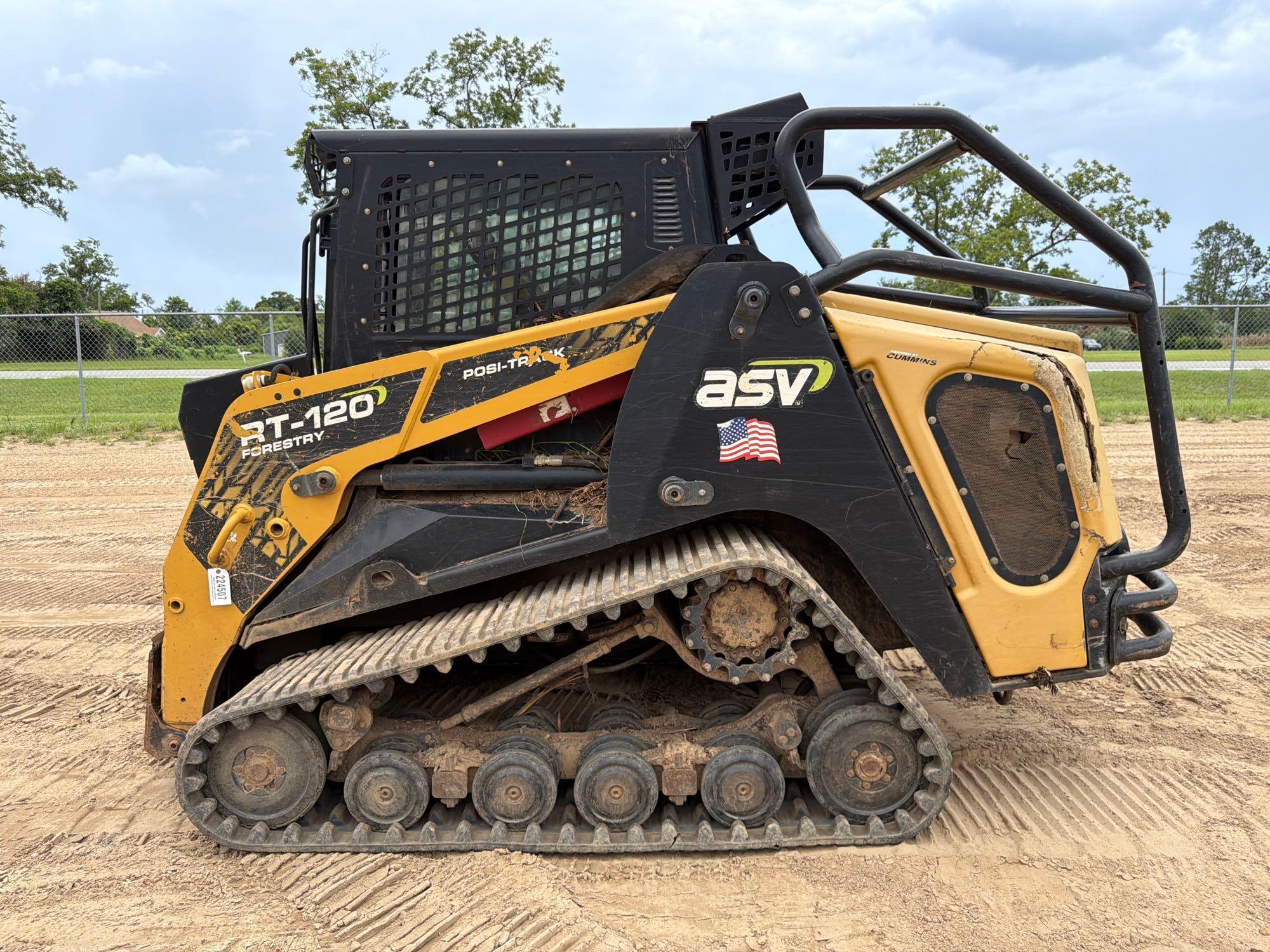 2017 ASV RT120F FORESTRY SKID STEER
