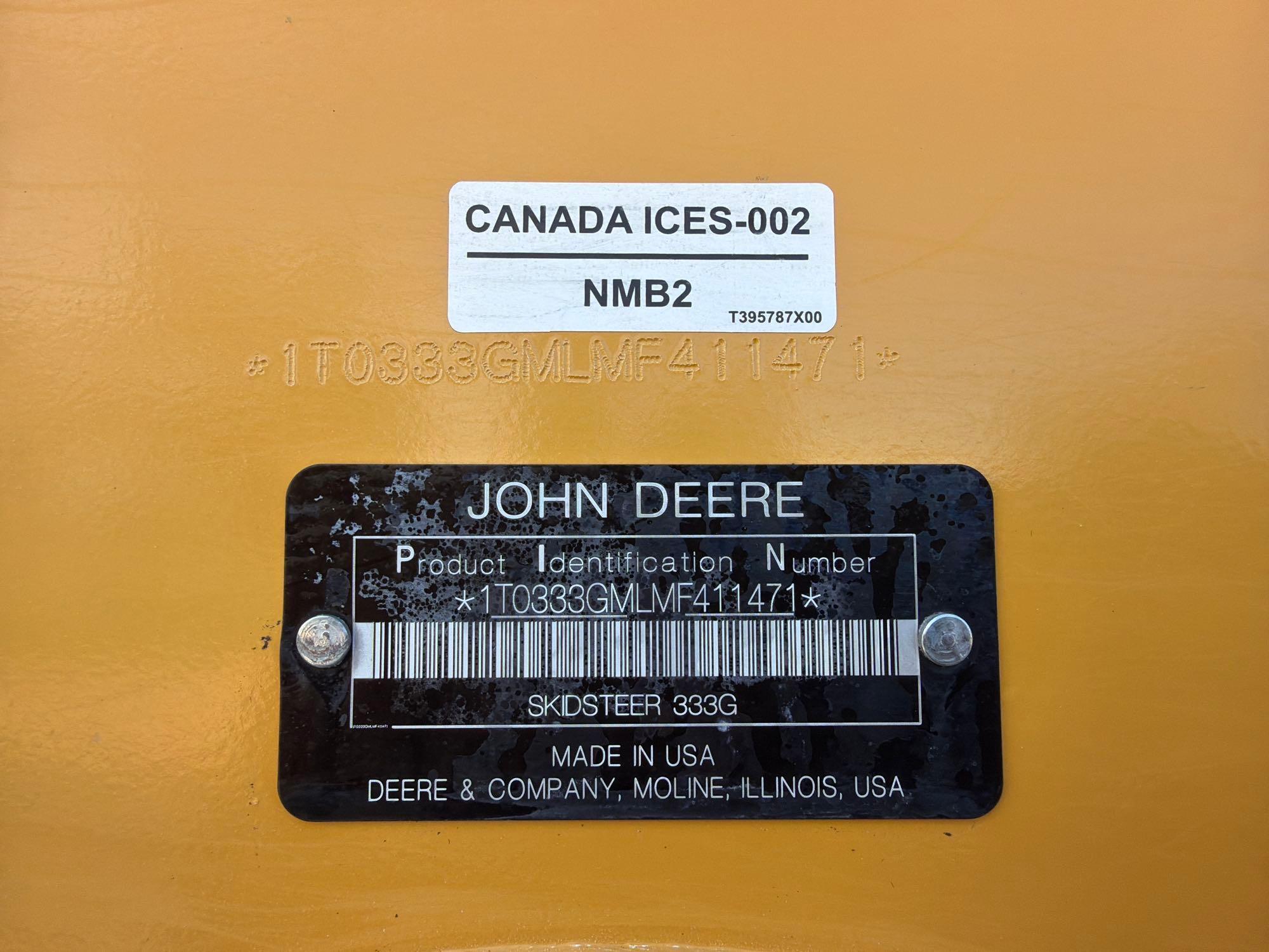2022 John Deere 333