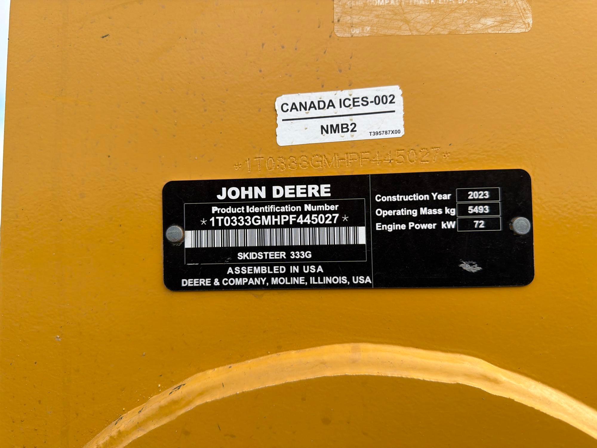 2022 John Deere 333