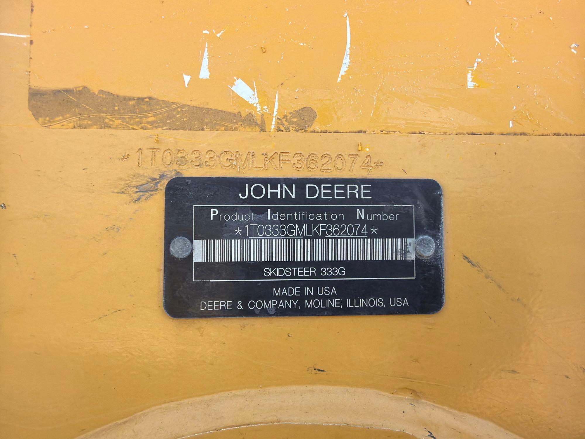 2019 John Deere 333
