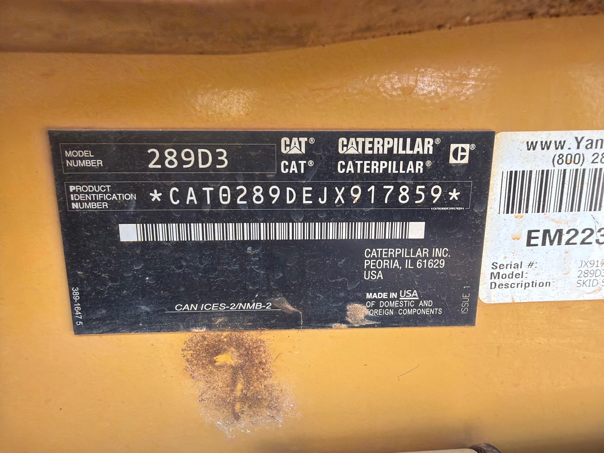 2024 Caterpillar 289D