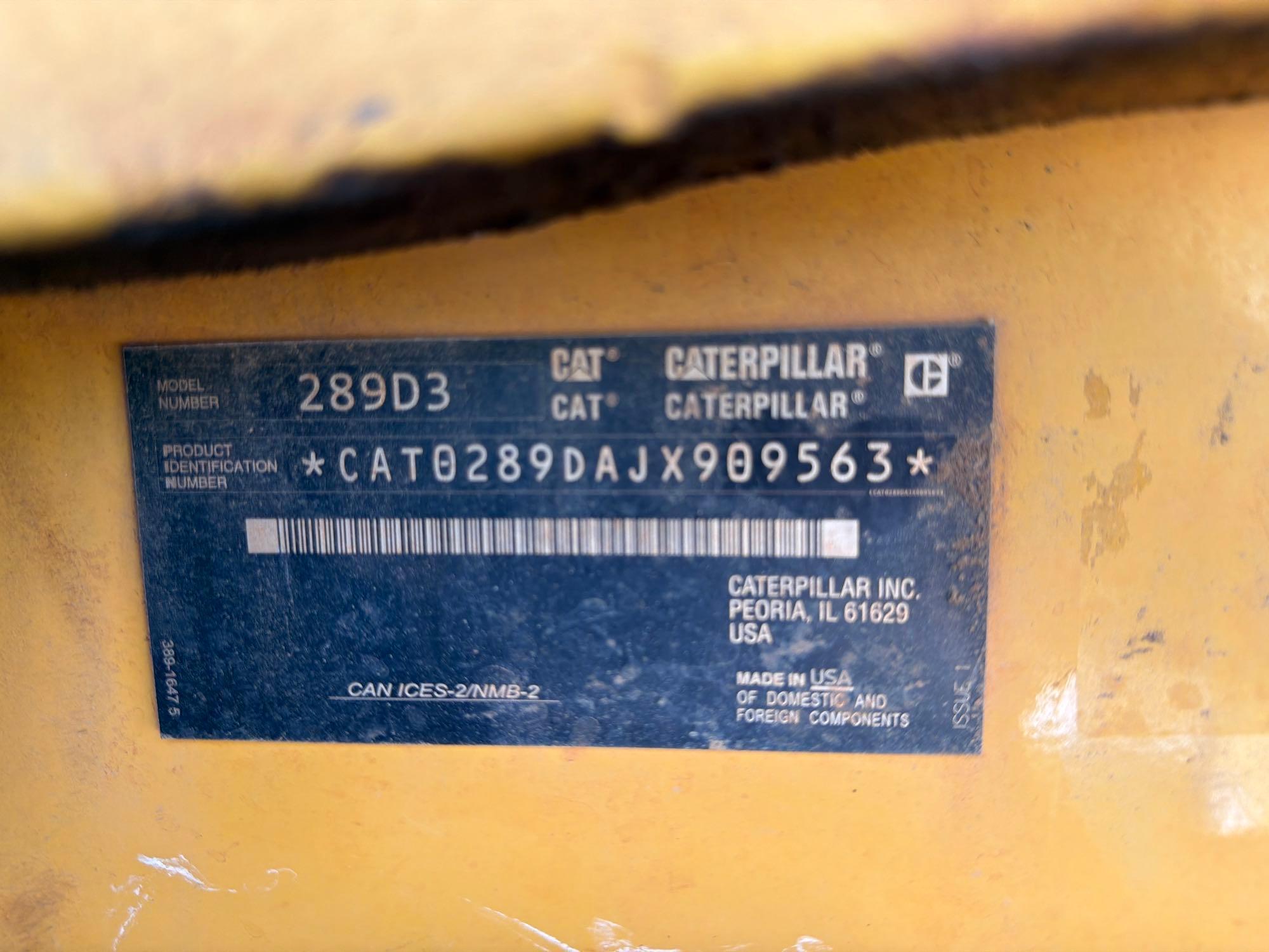 2022 Caterpillar 289D