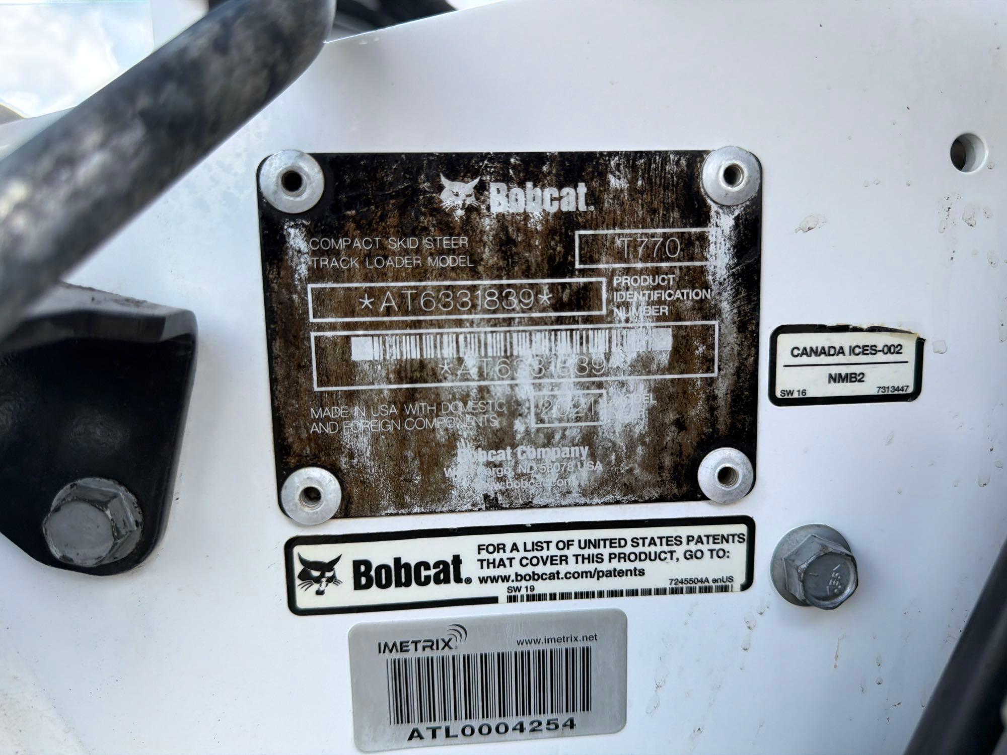 2020 Bobcat T770