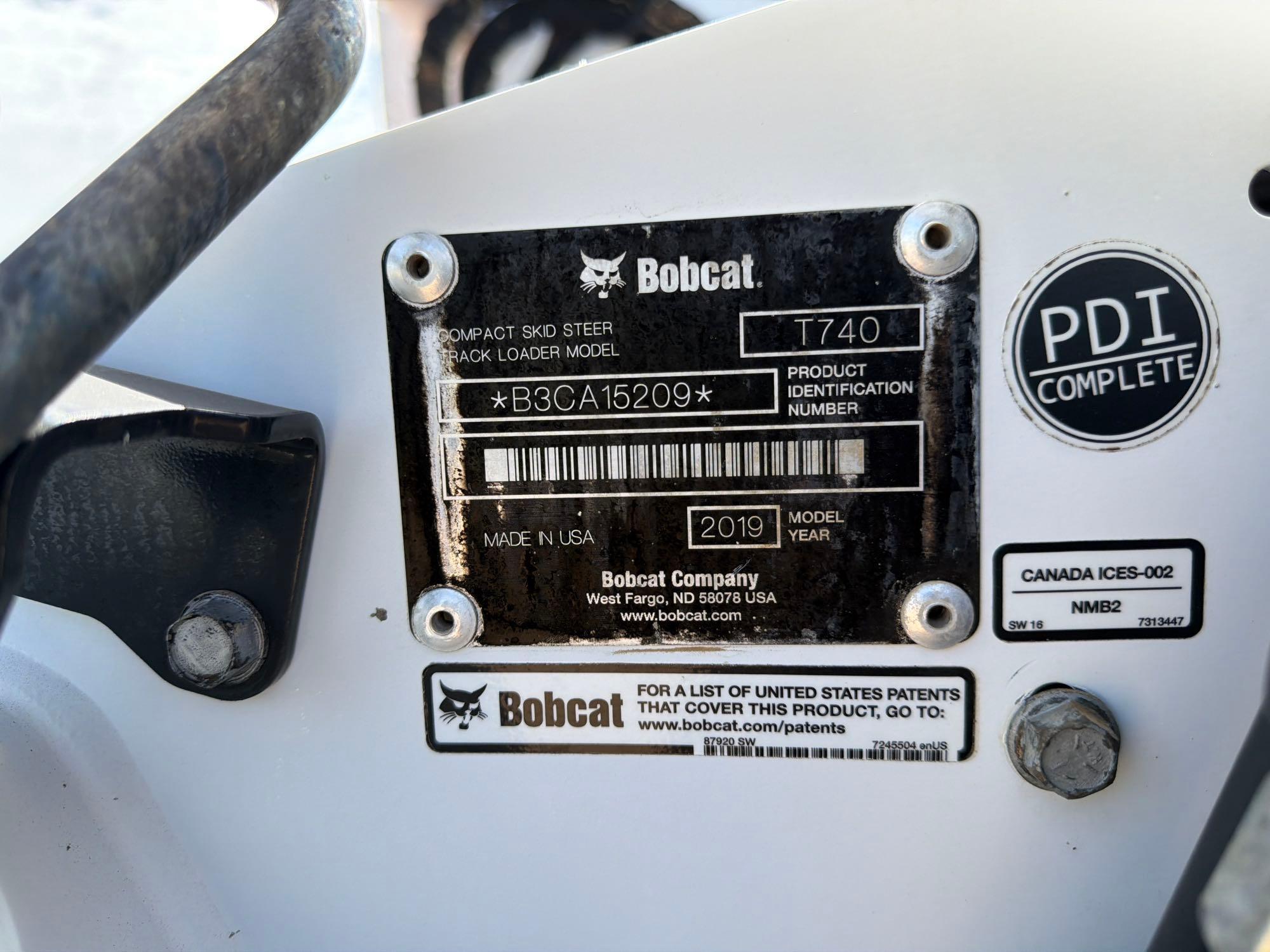 2019 Bobcat RT740