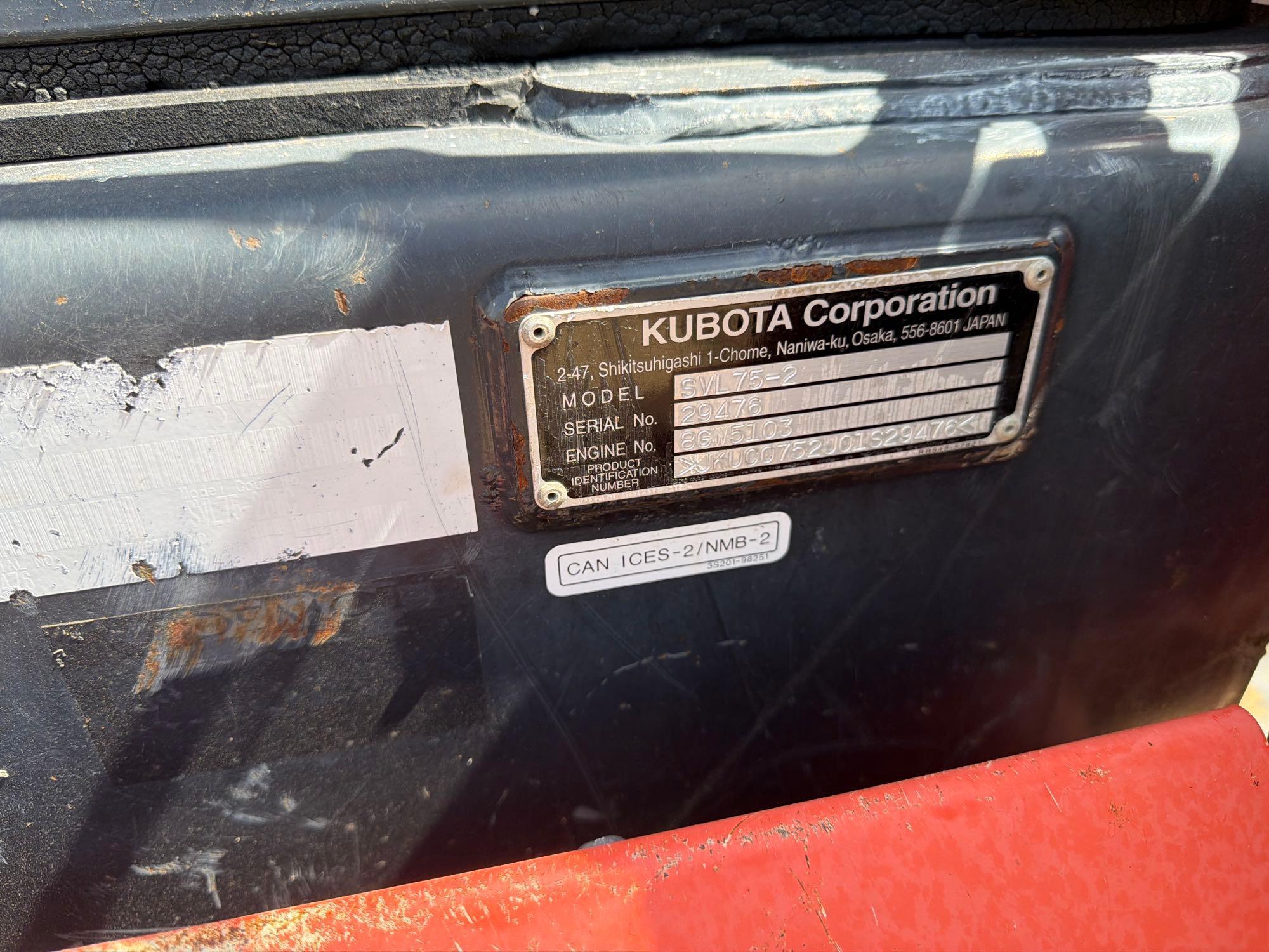 2021 Kubota SVL75-2