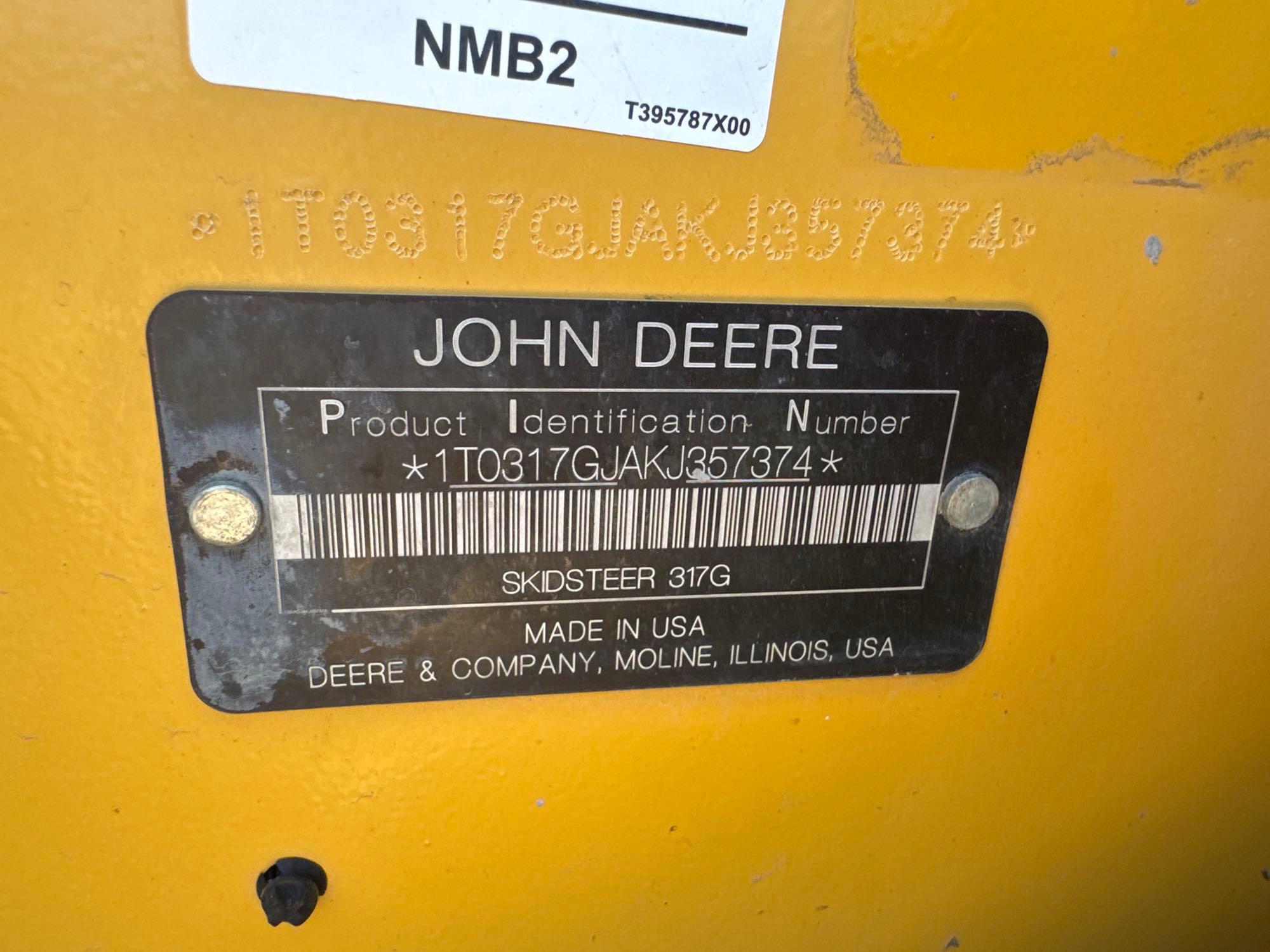 2019 John Deere 317G