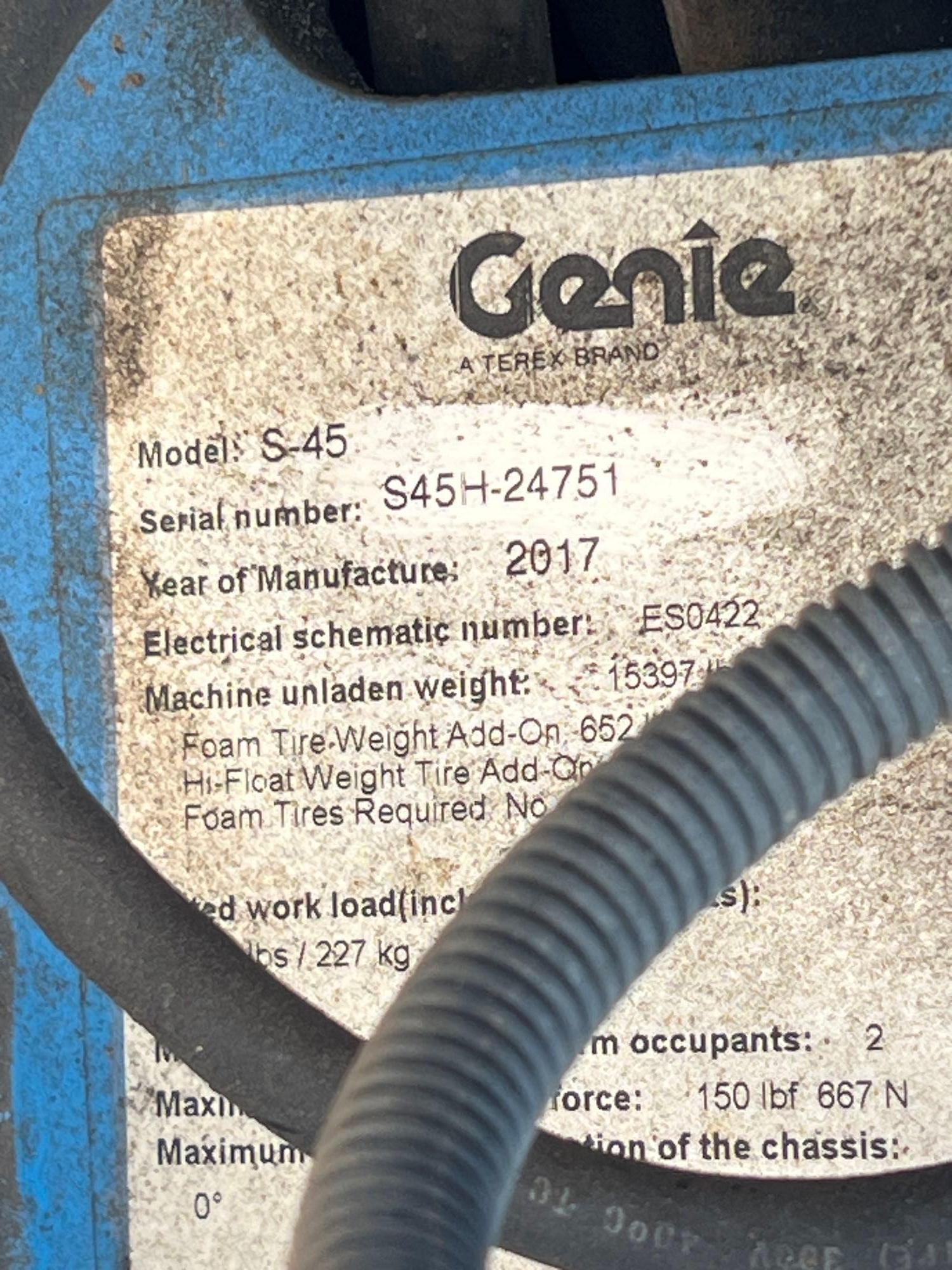 2017 Genie S-45